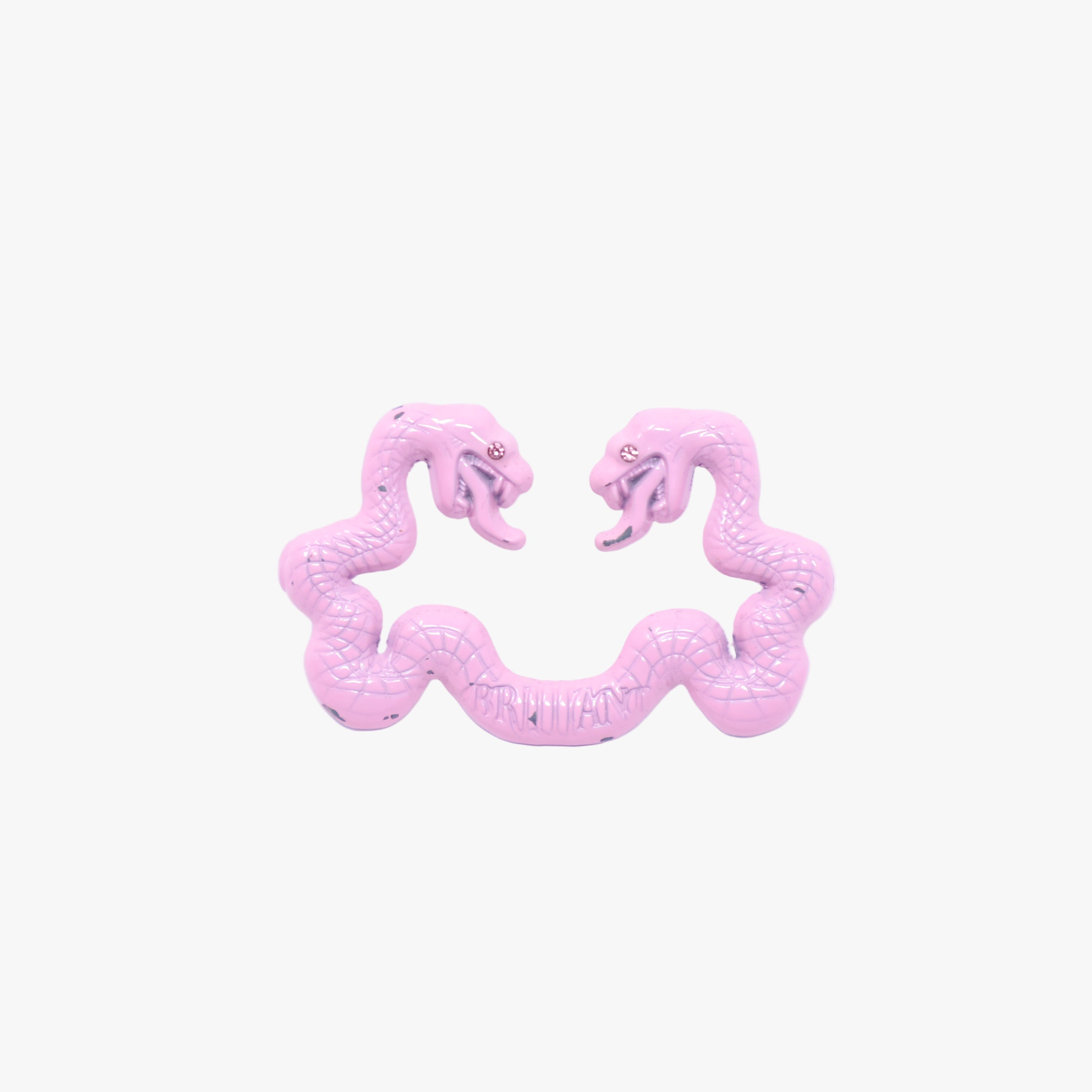 Pink Snake MLB Logo Pin