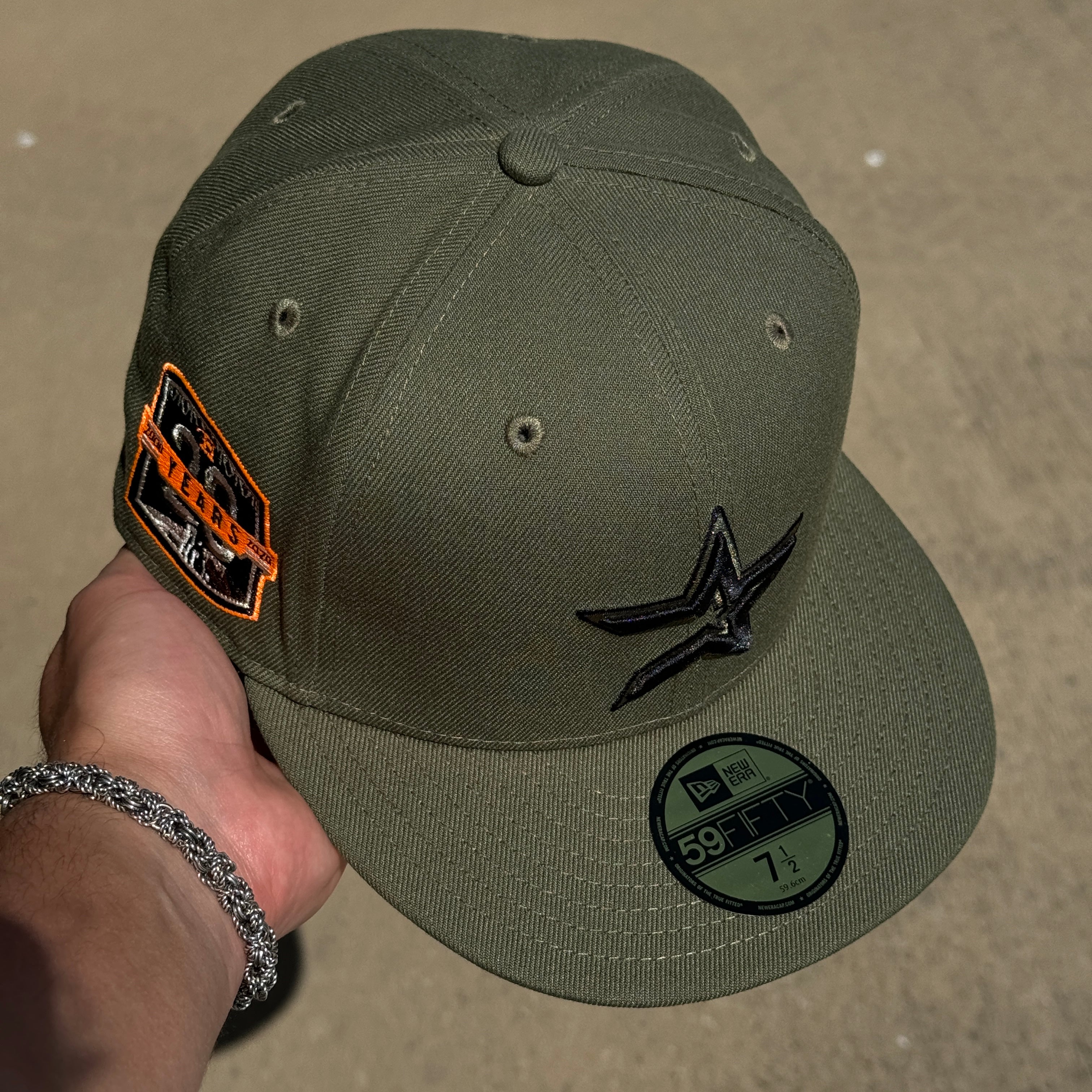 Olive Houston Astros 20th Anniversary 59fifty New Era Fitted Hat Cap