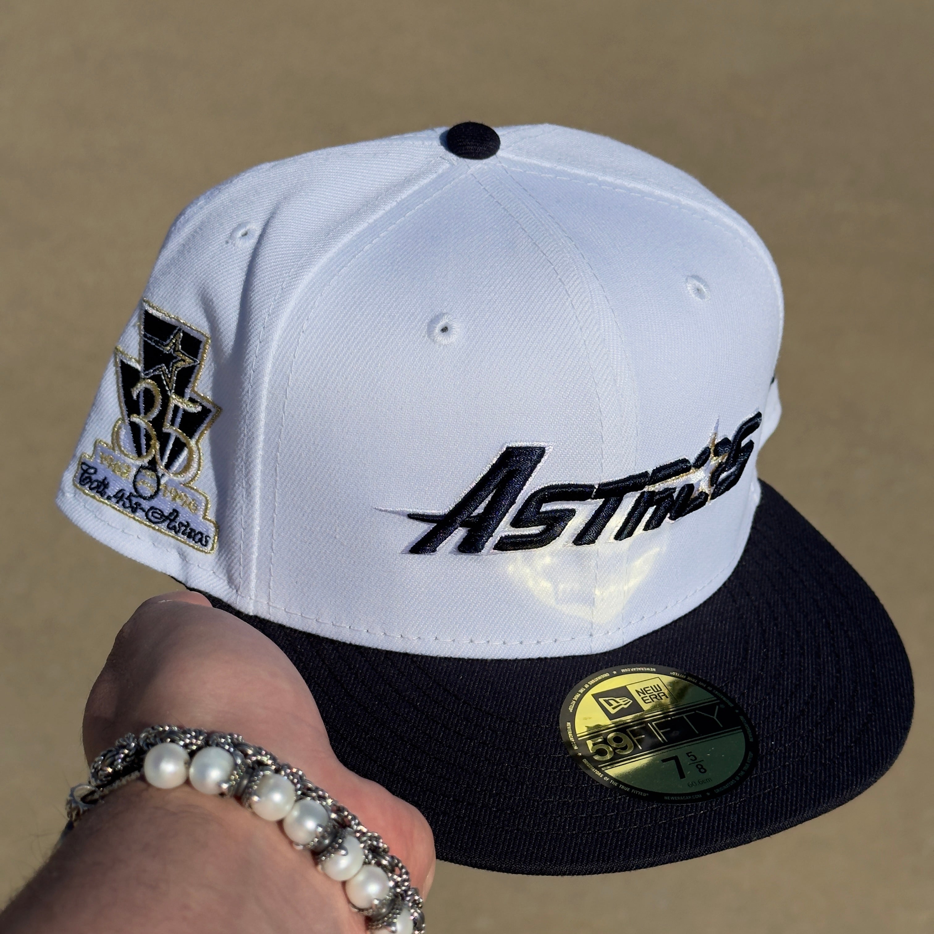 White Houston Astros 35 Great Years 59fifty New Era Fitted Cap Hat Sun