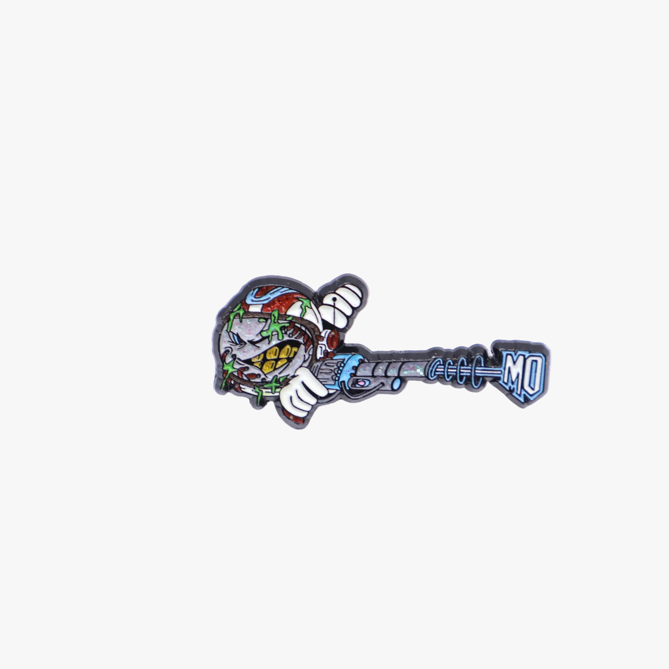 Baseball Shooter Revolver Graphic Pin