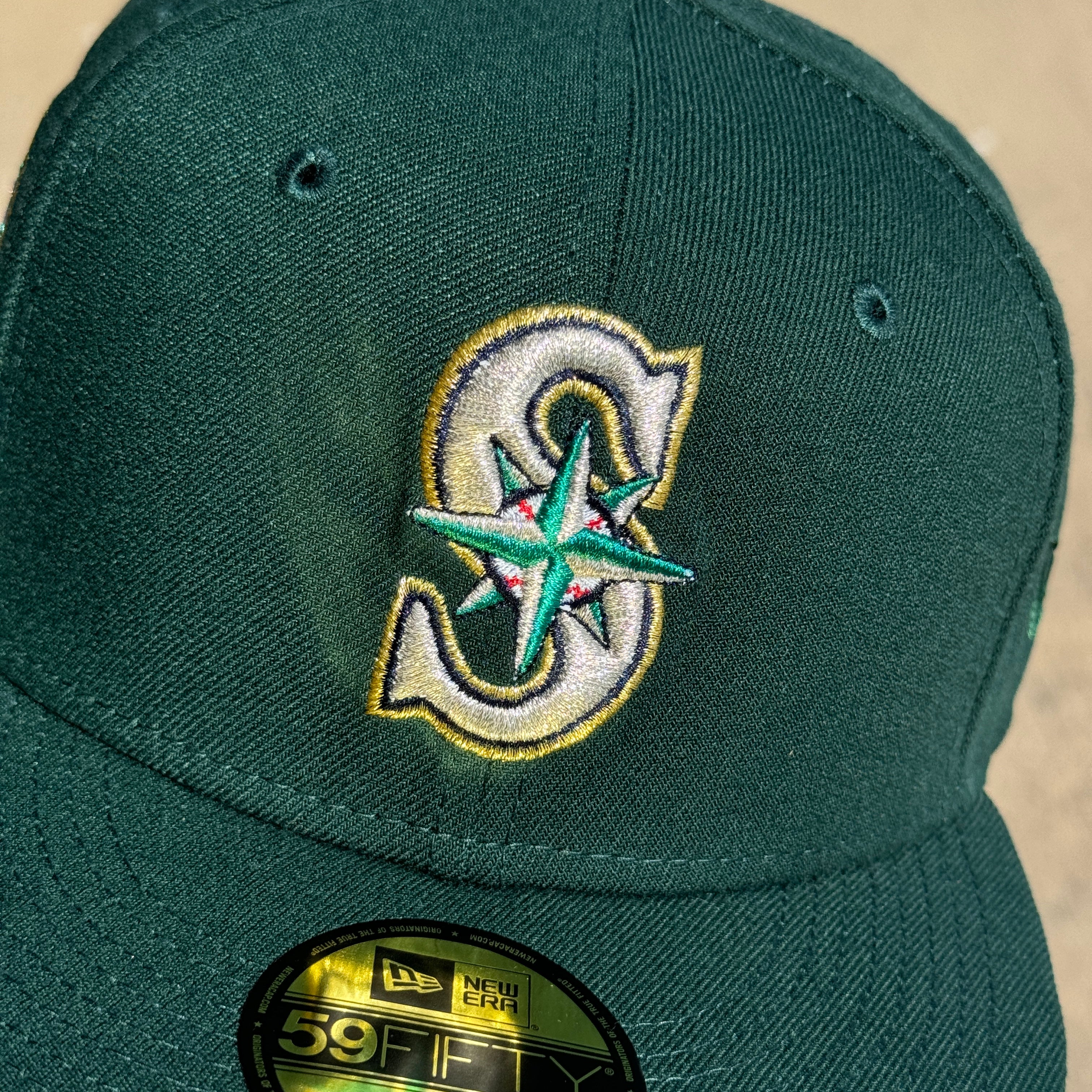 Green Seattle Mariners 30th Anniversary 59fifty New Era Fitted Hat Cap