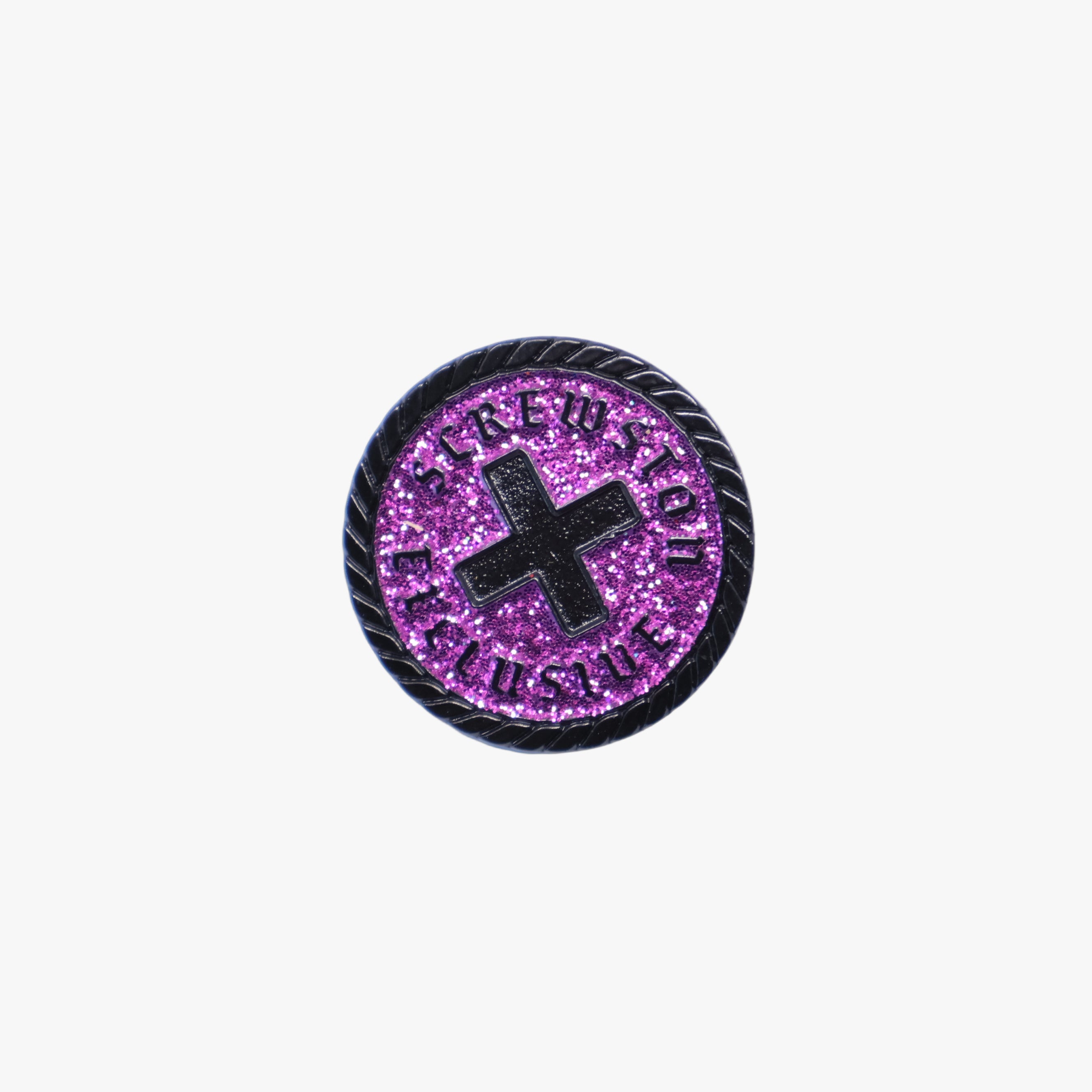 Supremo Purple/Black Screwston Exclusive Coin Pin