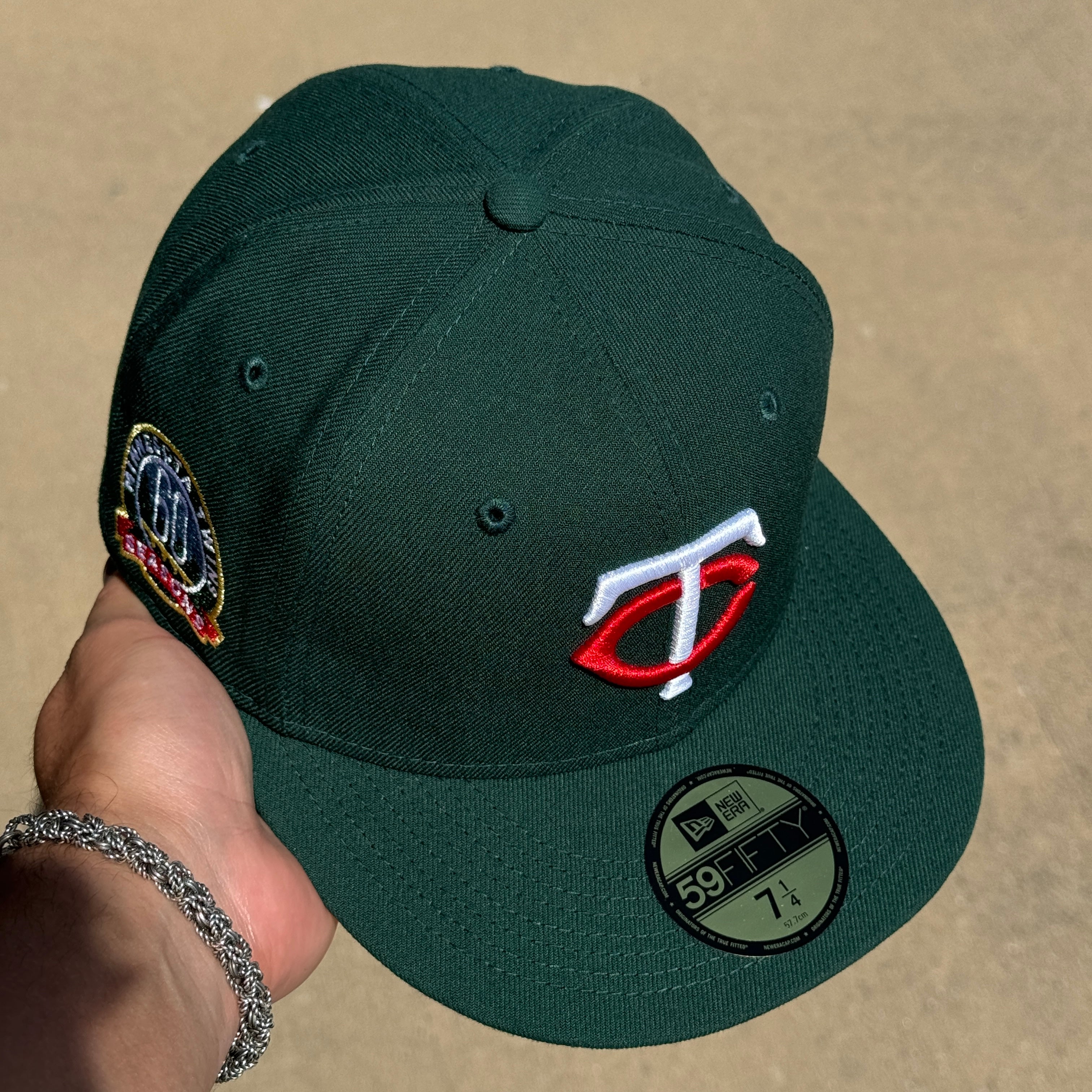 Green Minnesota Twins 60 Seasons 59fifty New Era Fitted Hat Cap