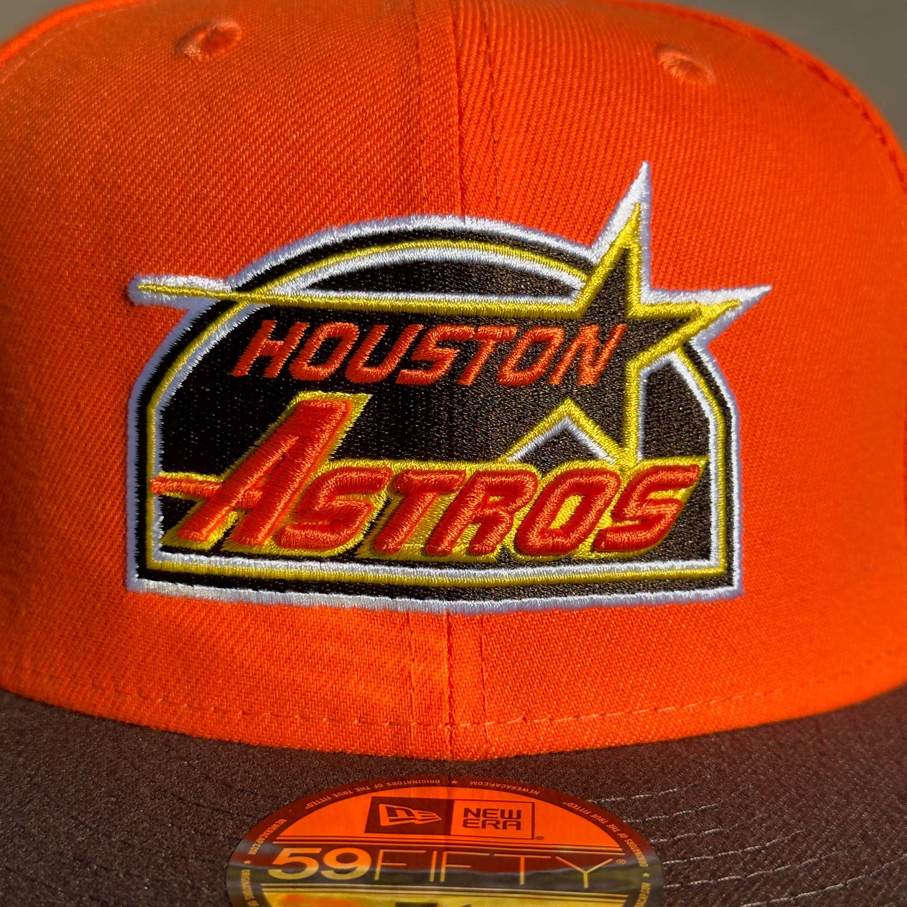 7 1/8 Orange Houston Astros 35 Great Years 59fifty New Era Fitted Cap