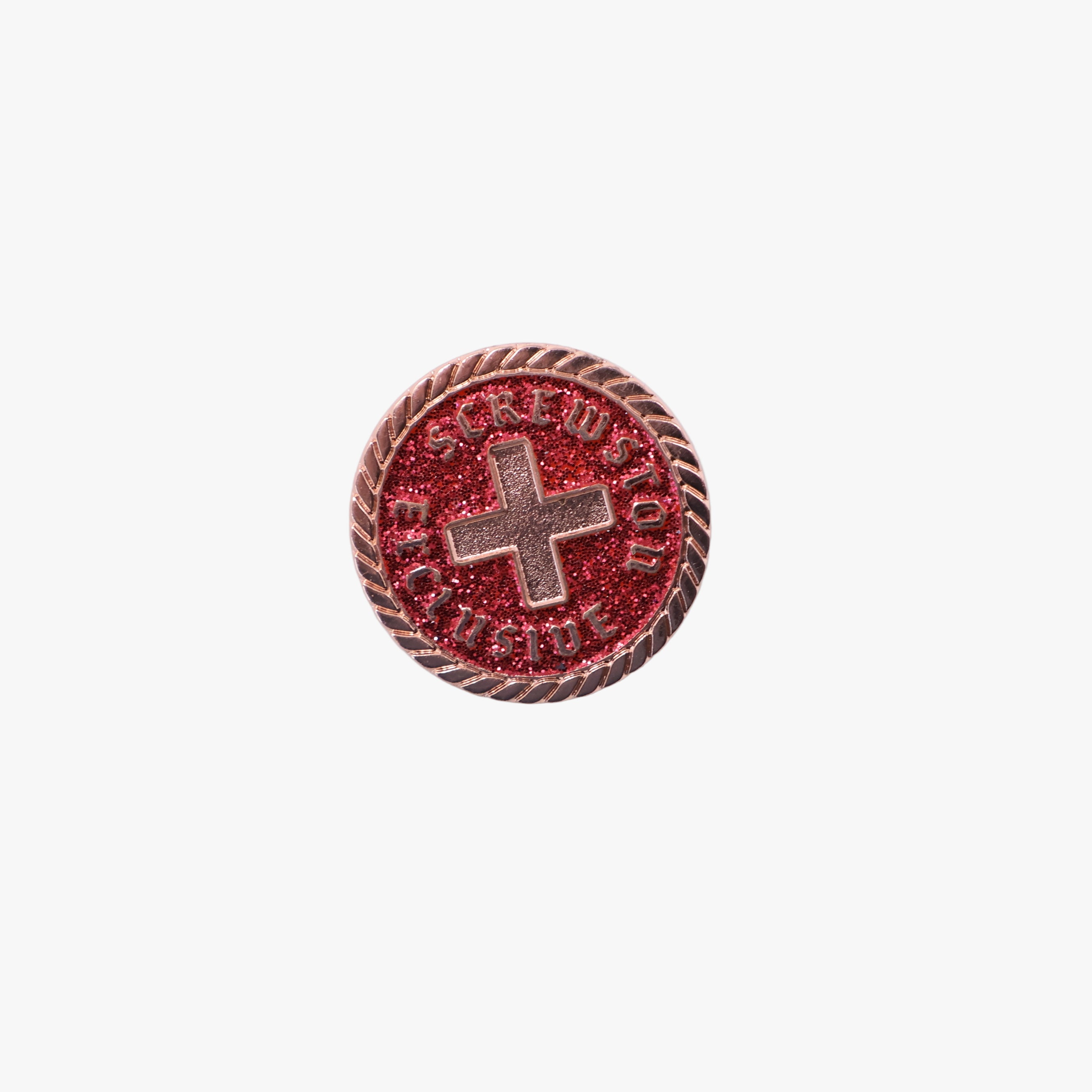 Supremo Copper/Red Screwston Exclusive Coin Pin