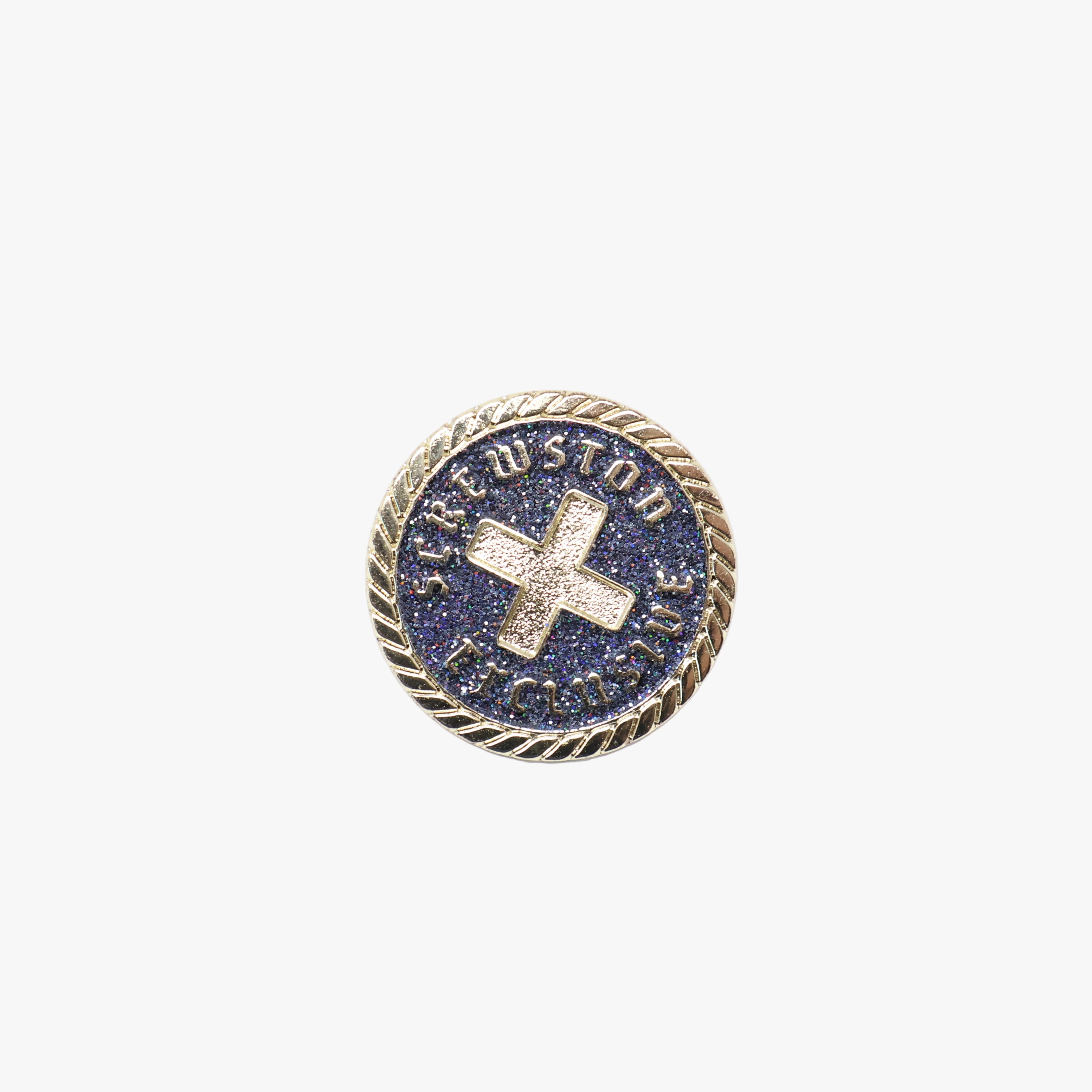 Supremo Black/Gold Screwston Exclusive Coin Pin