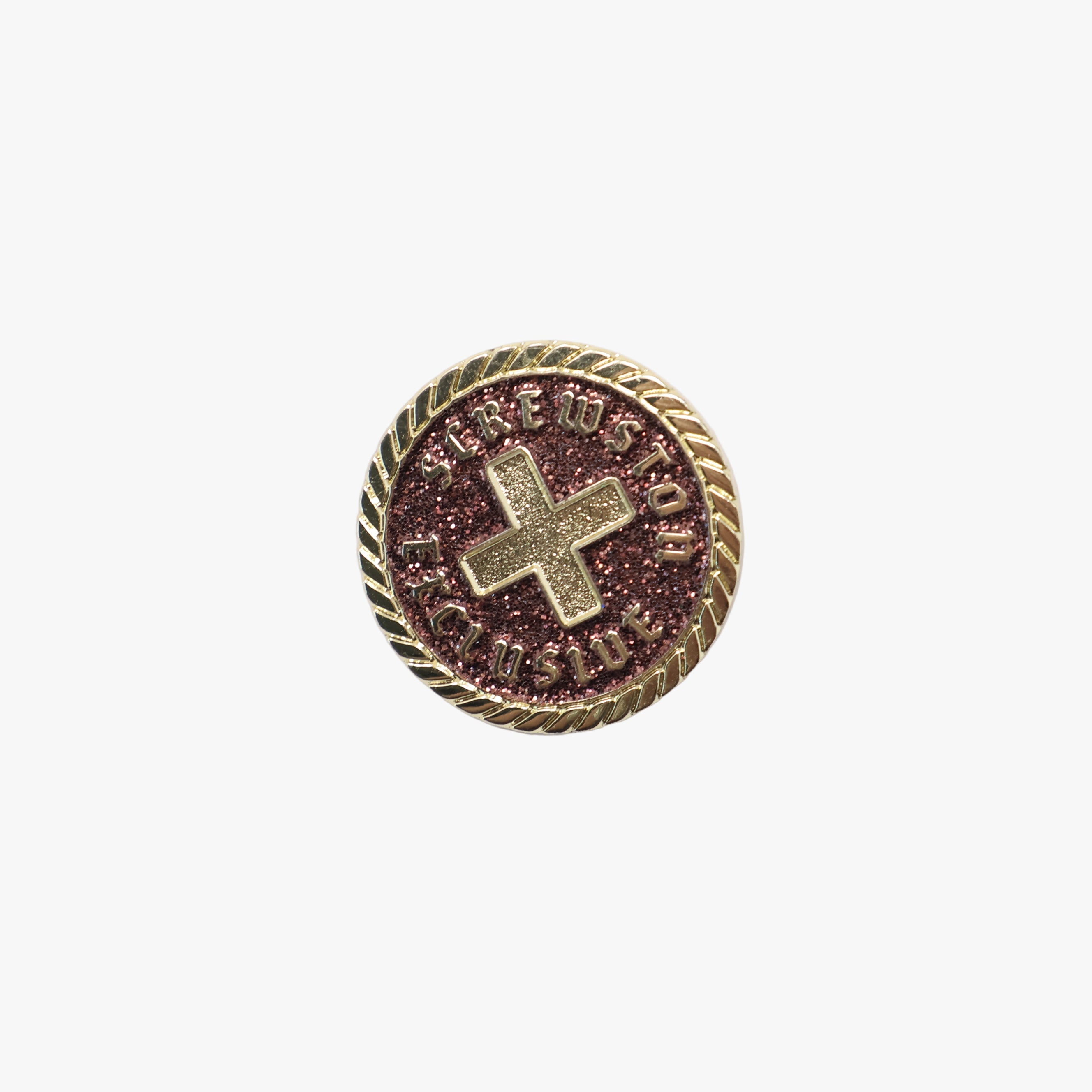 Supremo Gold/Copper Screwston Exclusive Coin Pin