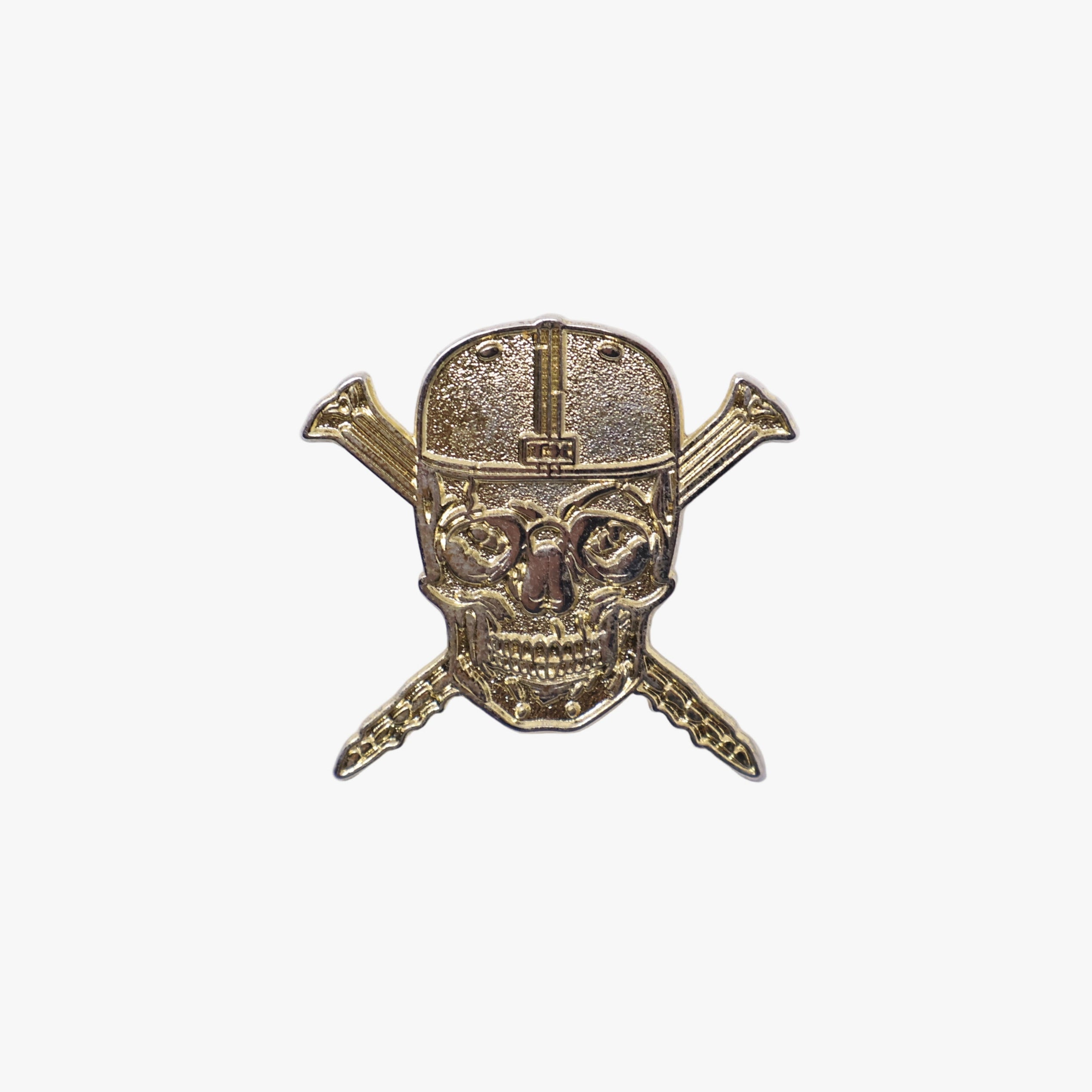 TXFitteds Skull Gold & Silver Plating  Graphic Pin