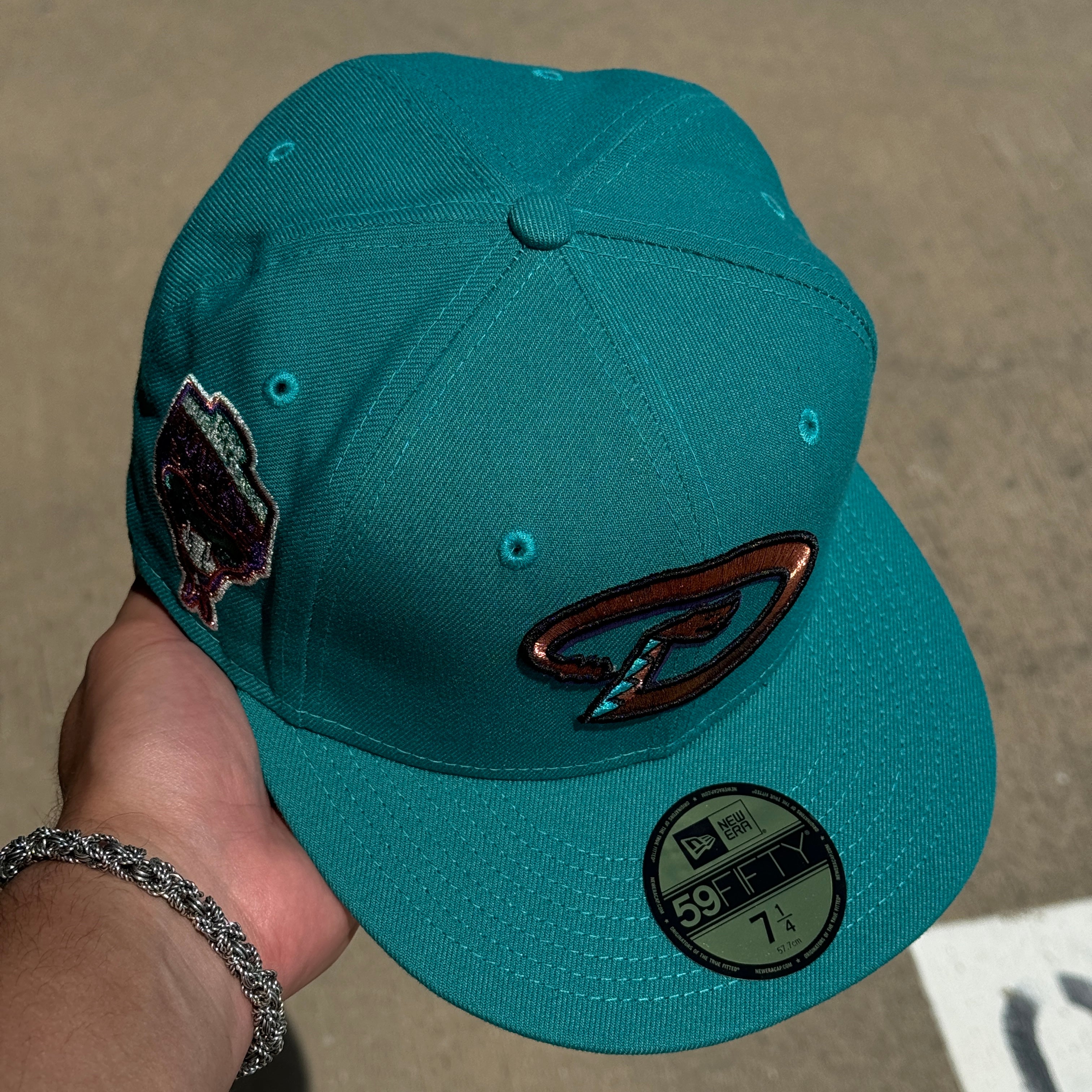 Teal Arizona Diamondbacks 1998 Inaugural Season 59fifty New Era Fitted Hat Cap