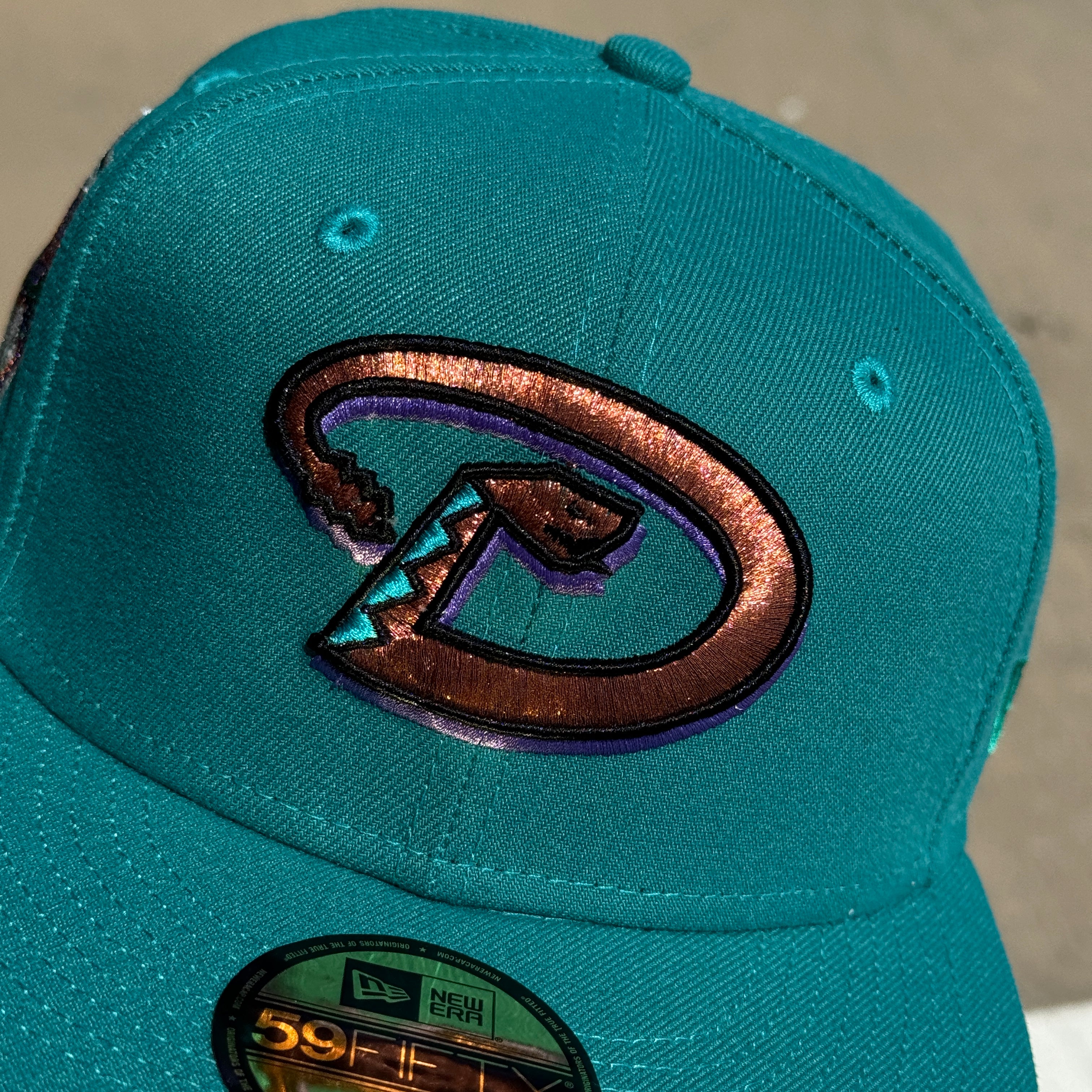 Teal Arizona Diamondbacks 1998 Inaugural Season 59fifty New Era Fitted Hat Cap