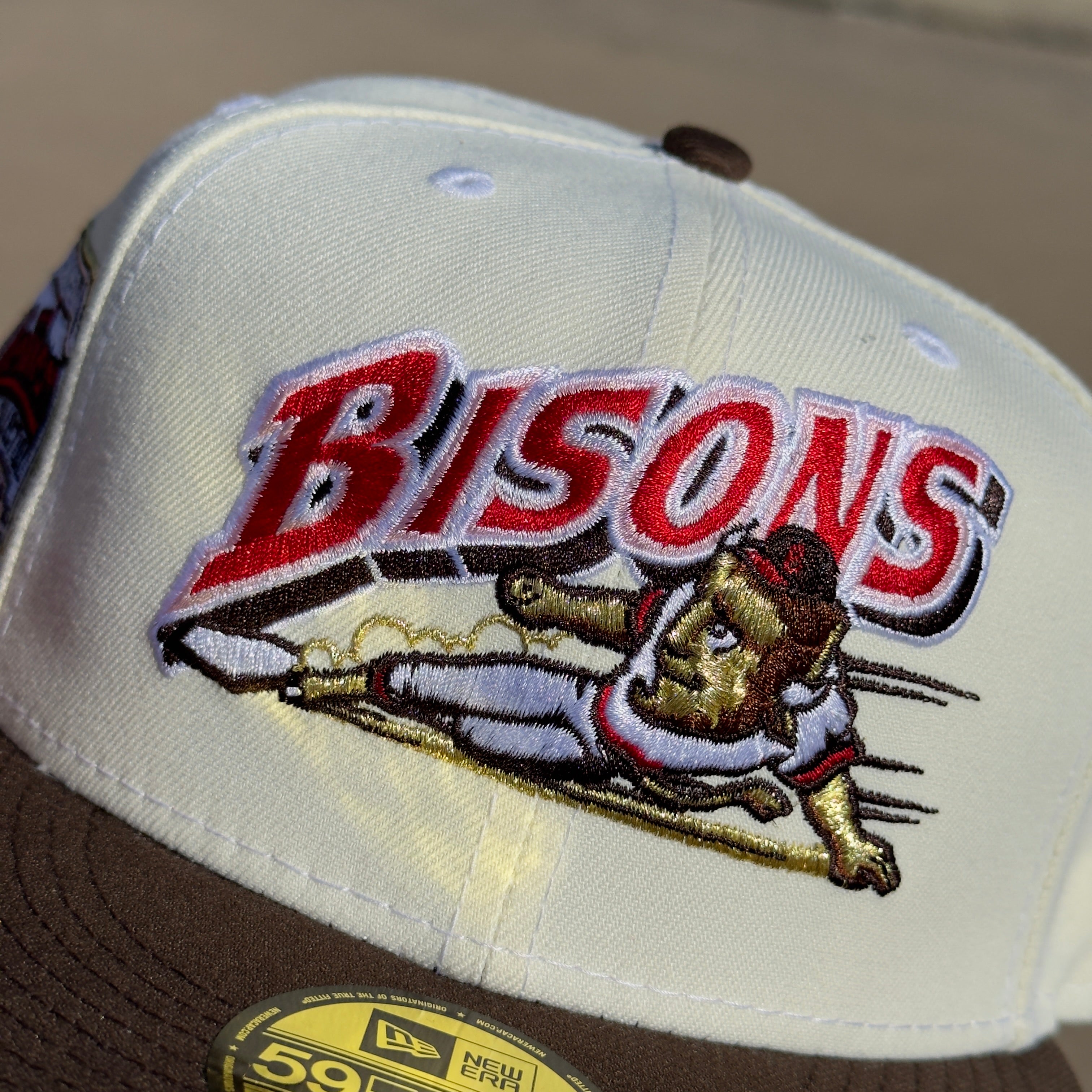 7 3/8 Chrome Buffalo Bisons Hometown Collection 59fifty New Era Fitted Cap MiLB