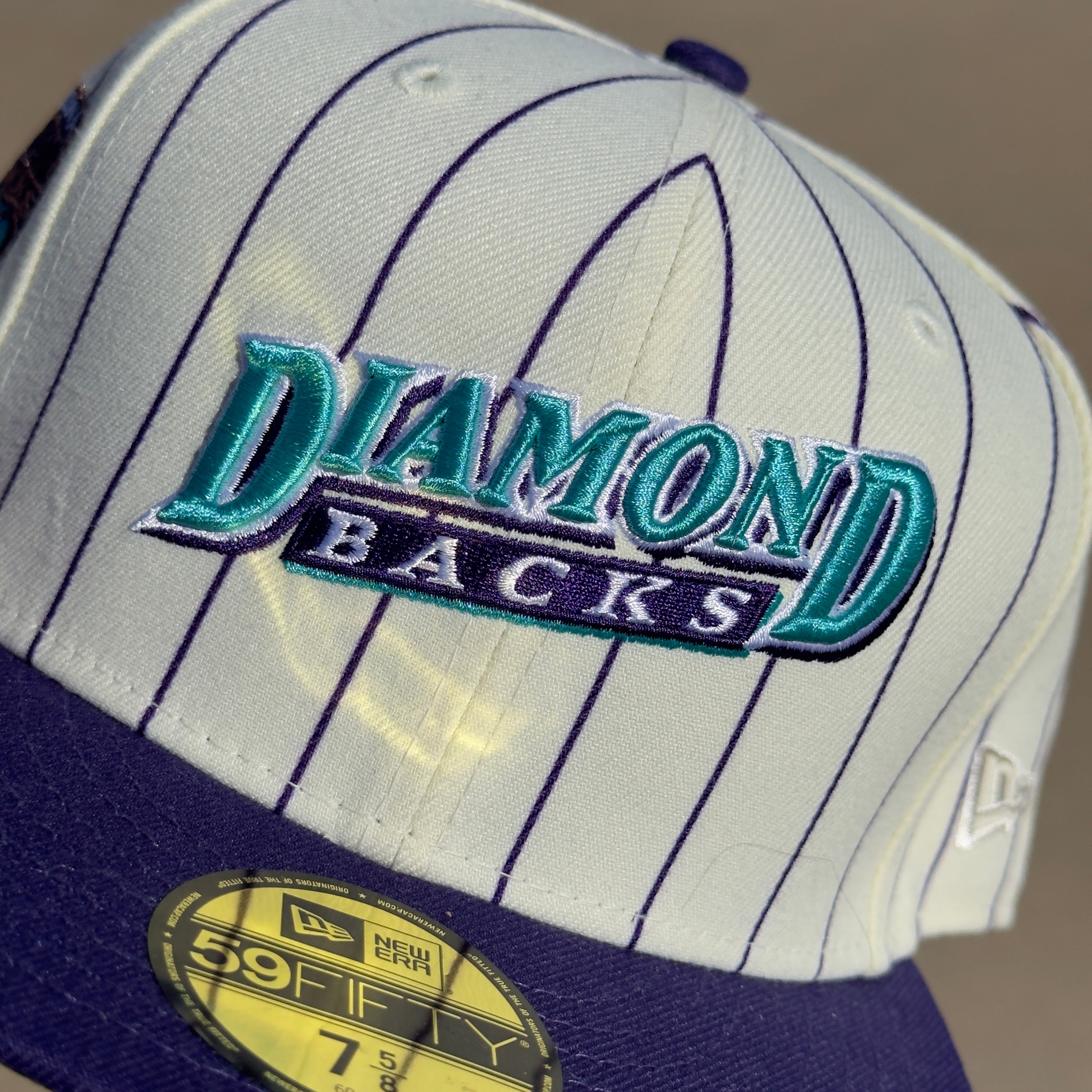 7 5/8 Arizona Diamondbacks Inaugural Season Pinstripe 59fifty New Era Fitted Cap