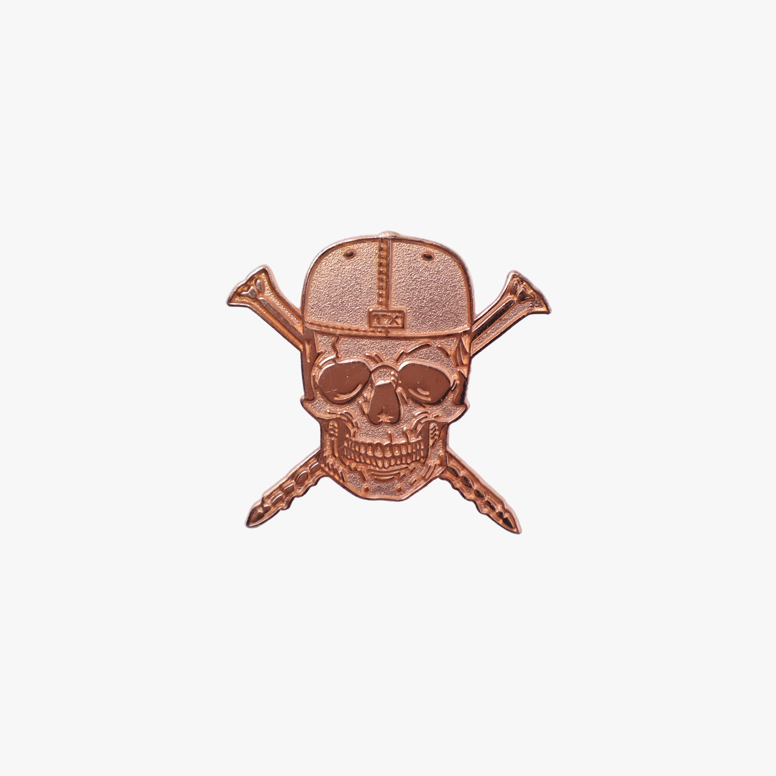 TXFitted Skull Screws Copper Skull Copper Plating Graphic Pin
