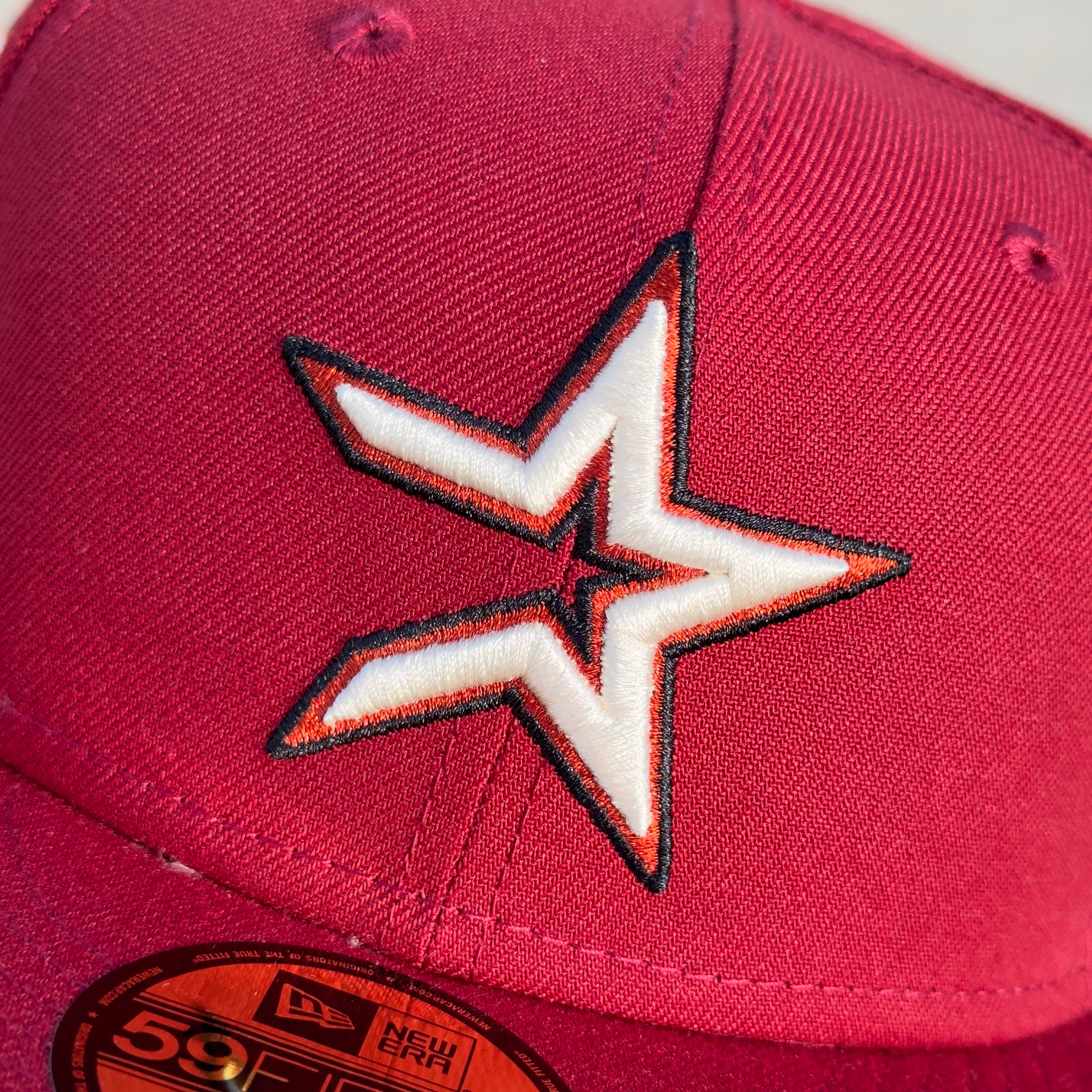 7 5/8 Brick Red Houston Astros 20 Years 59fifty New Era Fitted Cap Hat Sun