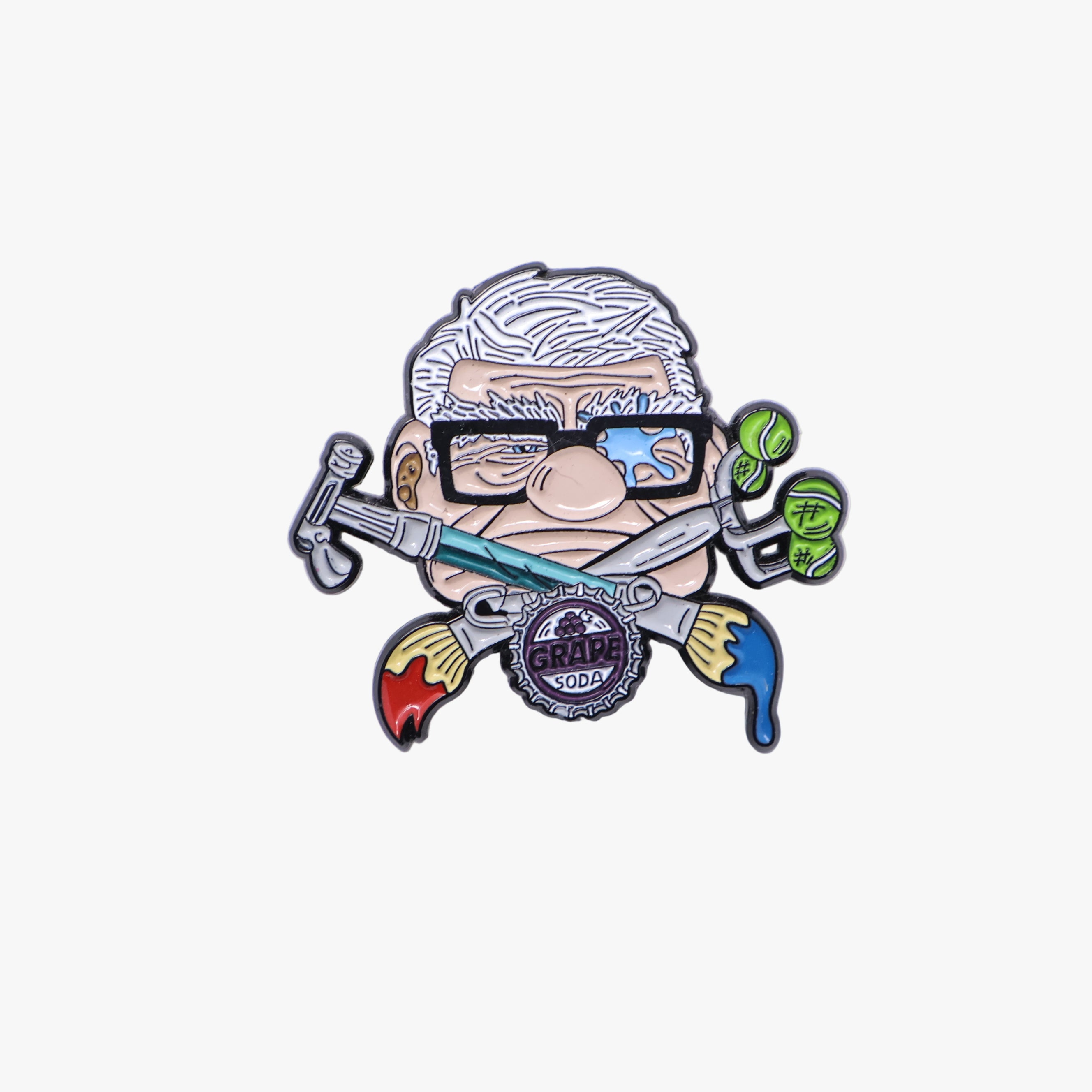 UmbrellaHeights Up Movie Grandpa Graphic Pin