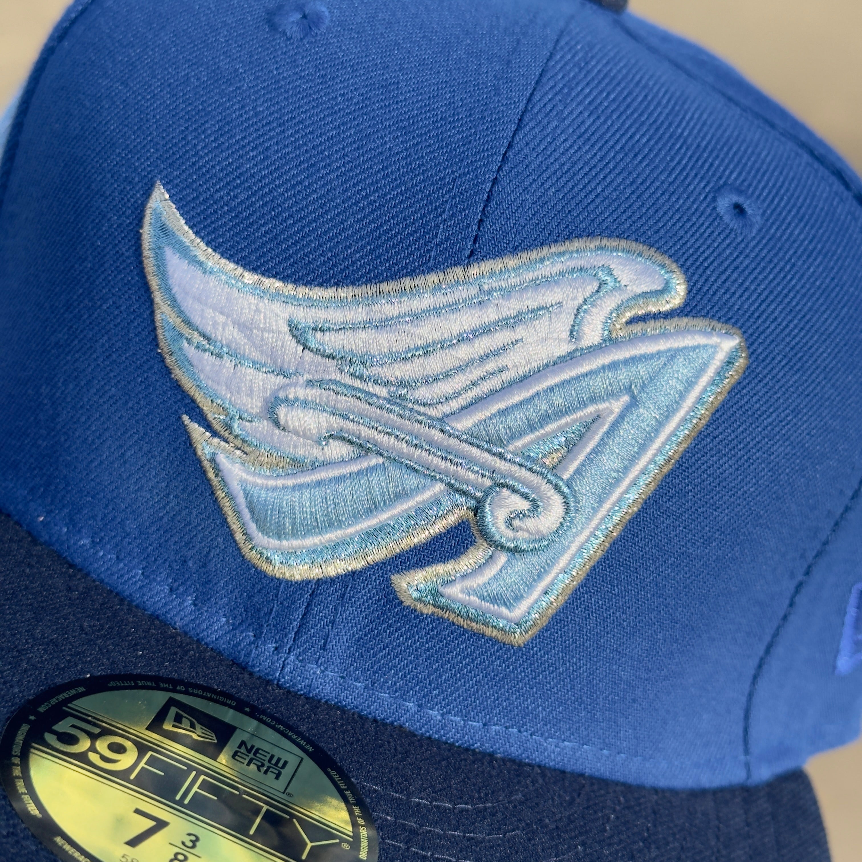 Icy Blue Anaheim Angels 40th Season 59fifty New Era Fitted Cap Hat Sun