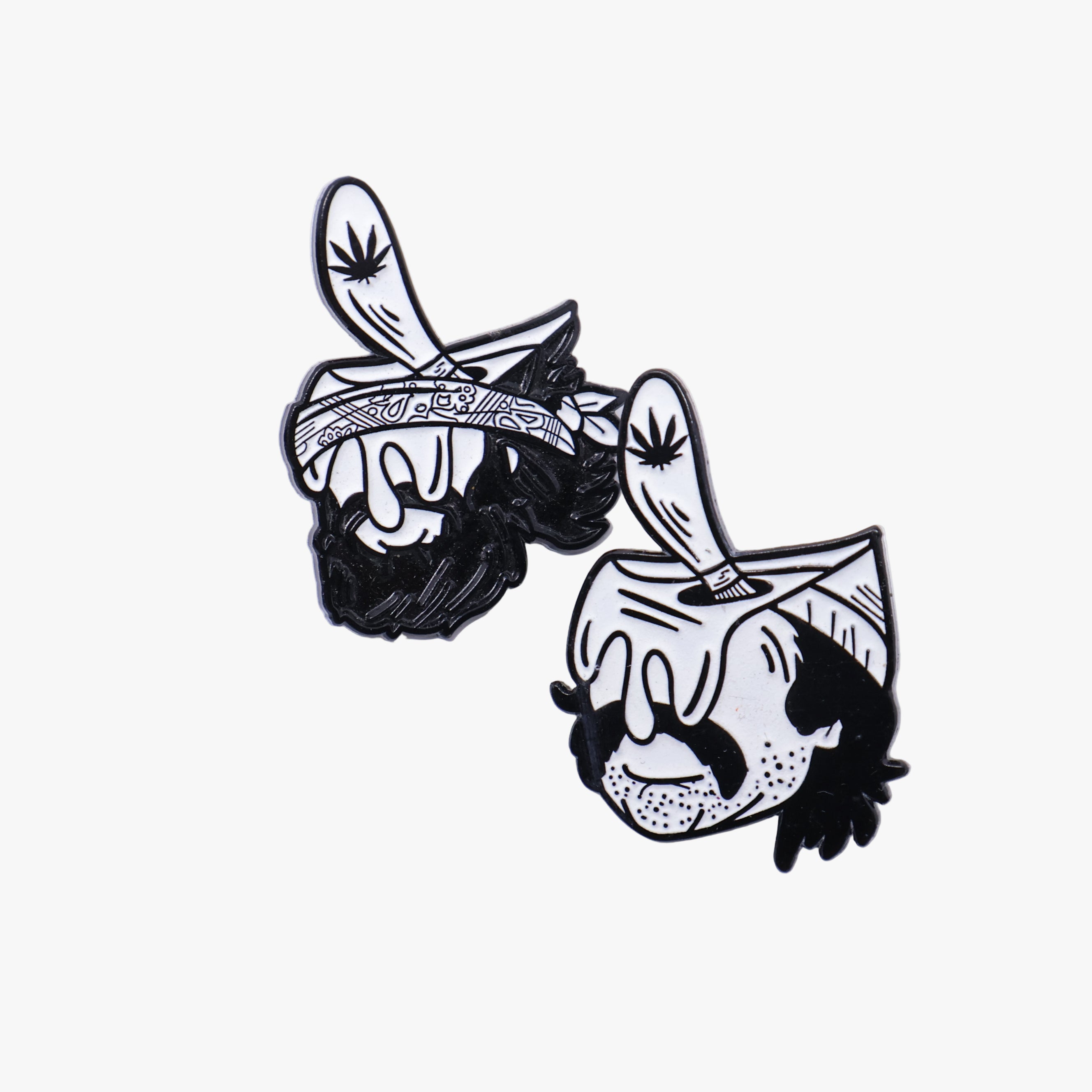 UmbrellaHeights B/W Cheech & Chong Set Paint Bucket Graphic Pin