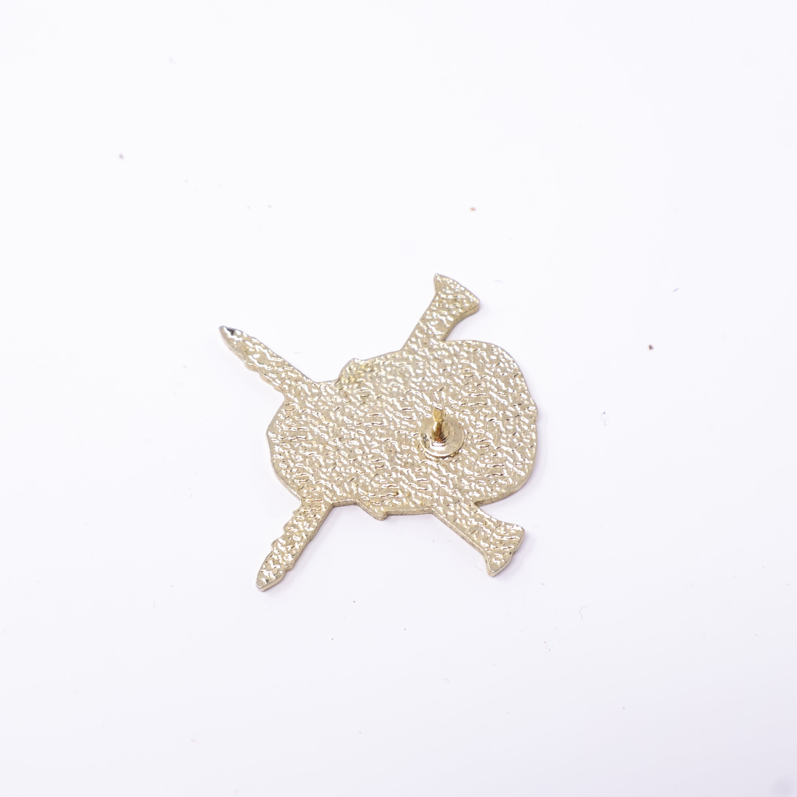 TXFitted Skull Screws Gold Skull Gold Plating Silver "Fusion" Graphic Pin