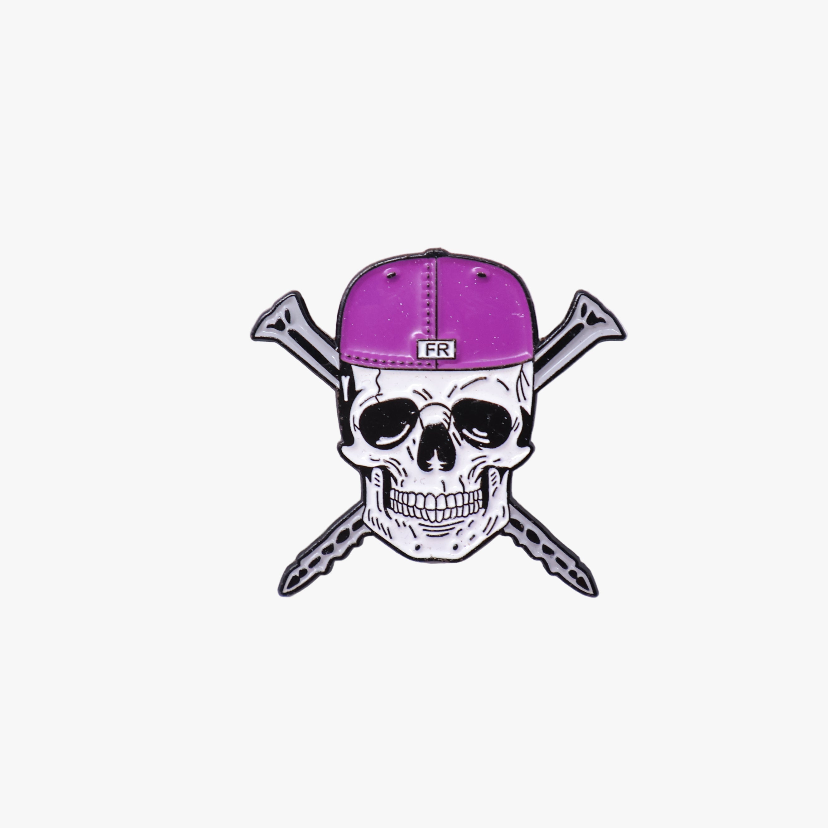 TXFitteds Skull Purple Cap Graphic Pin
