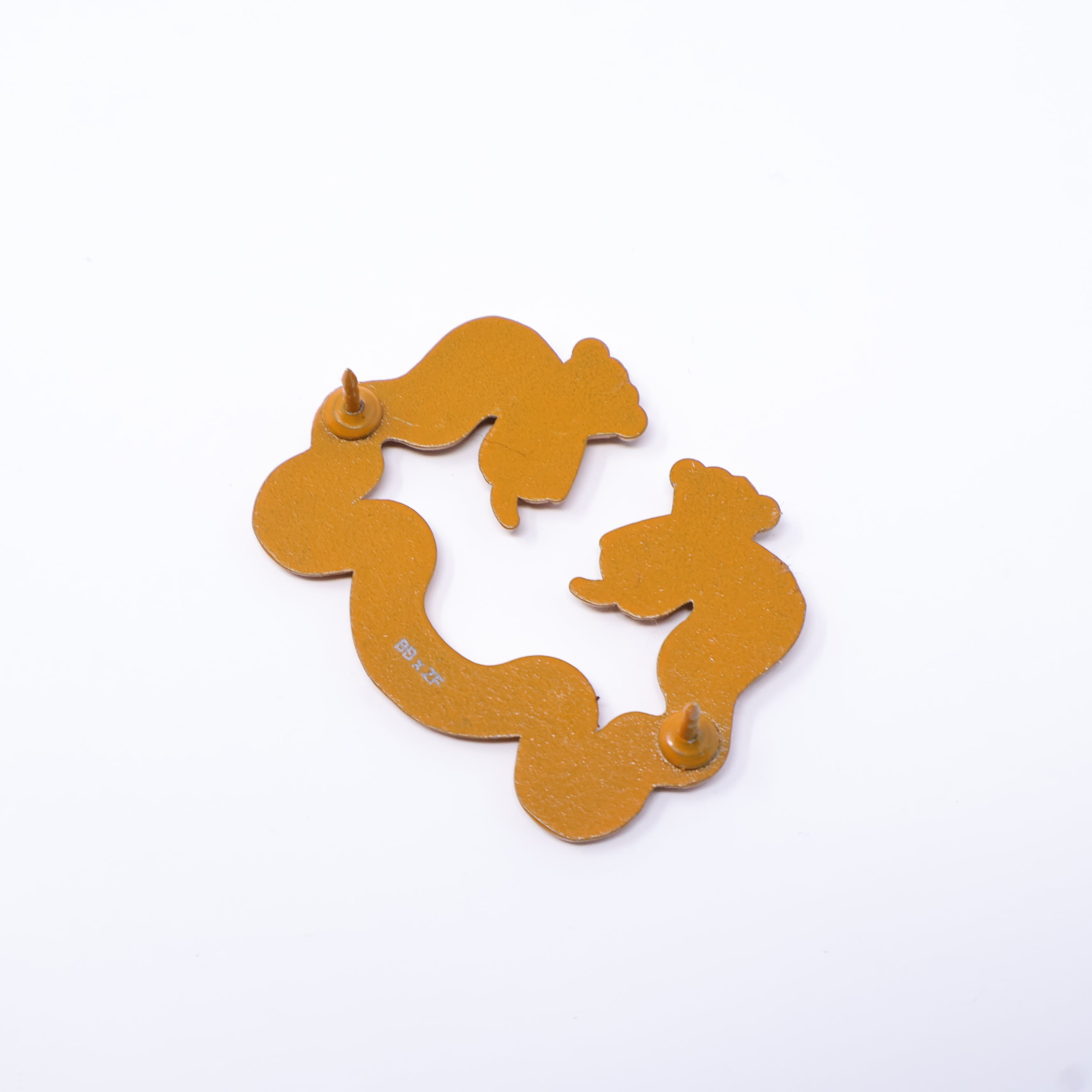 Orange Green King Snake MLB Logo Pin