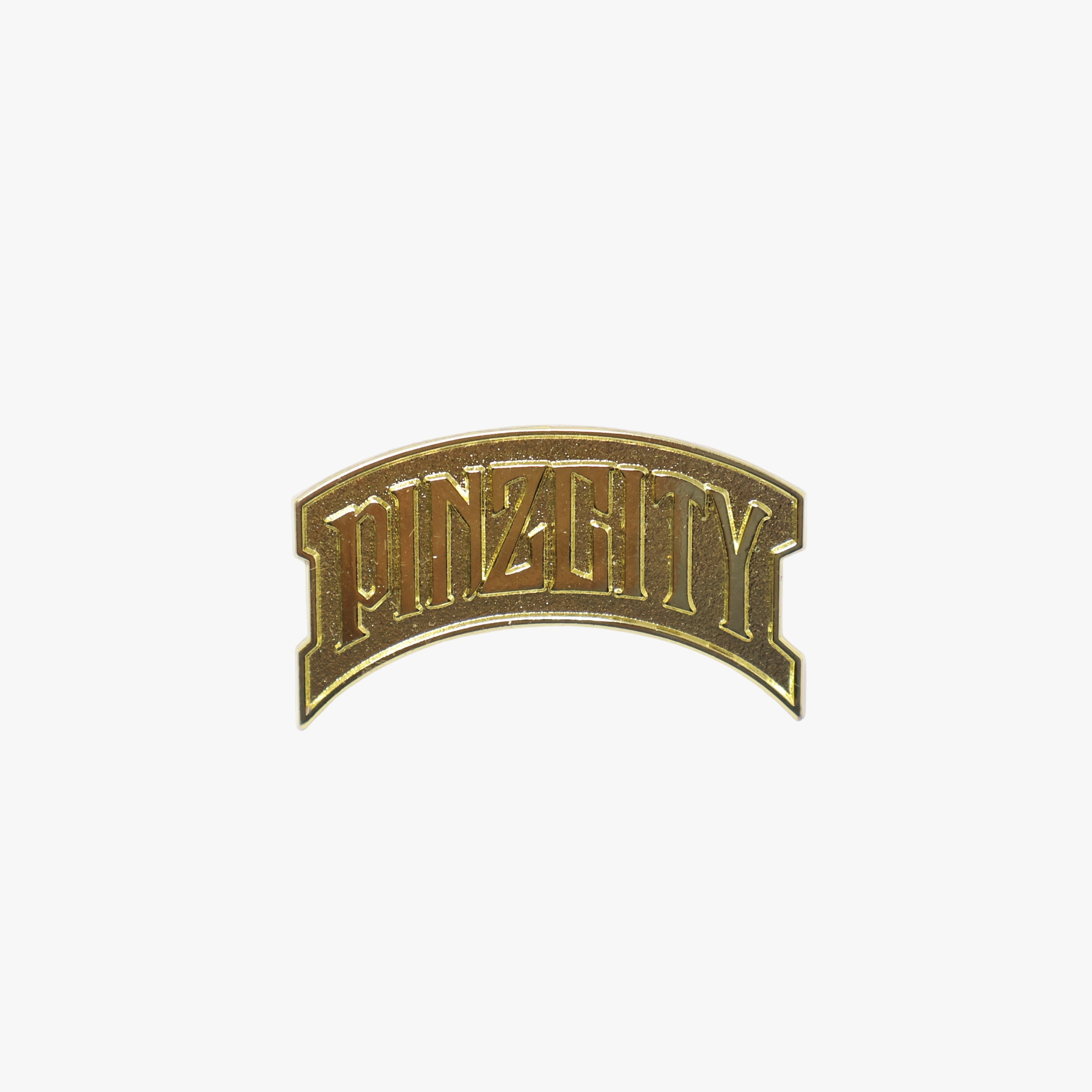 Gold PINZCITY Script Pin