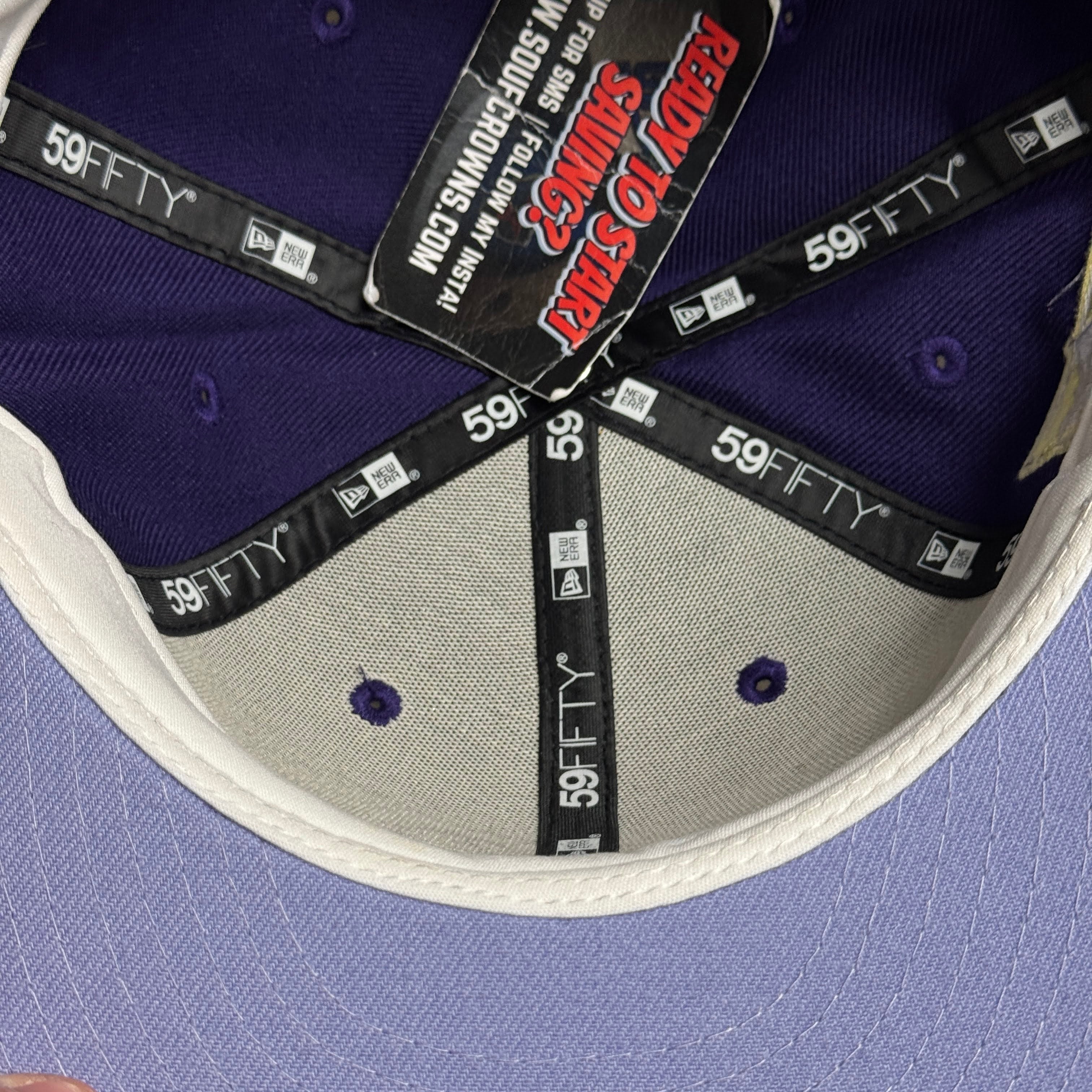 NWT 5/8 Purple Colorado Rockies 25th Anniversary 59fifty New Era Fitted Hat Cap
