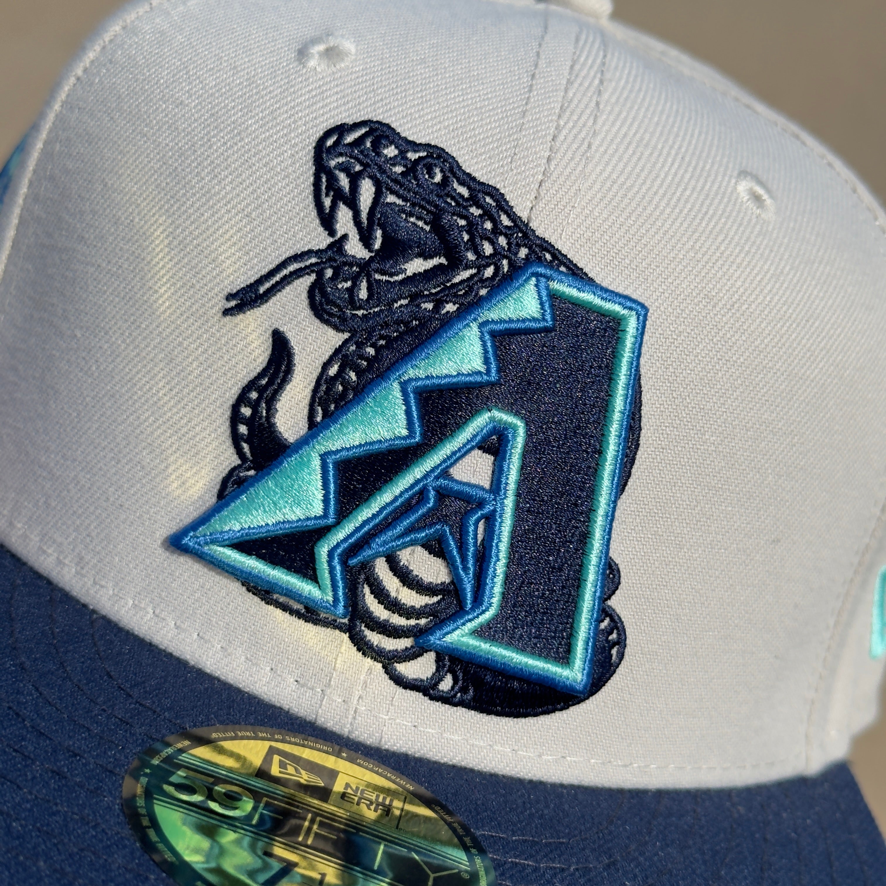 7 1/4 Chrome Arizona Diamondbacks 1998 Inaugural Snake 59fifty New Era Fitted