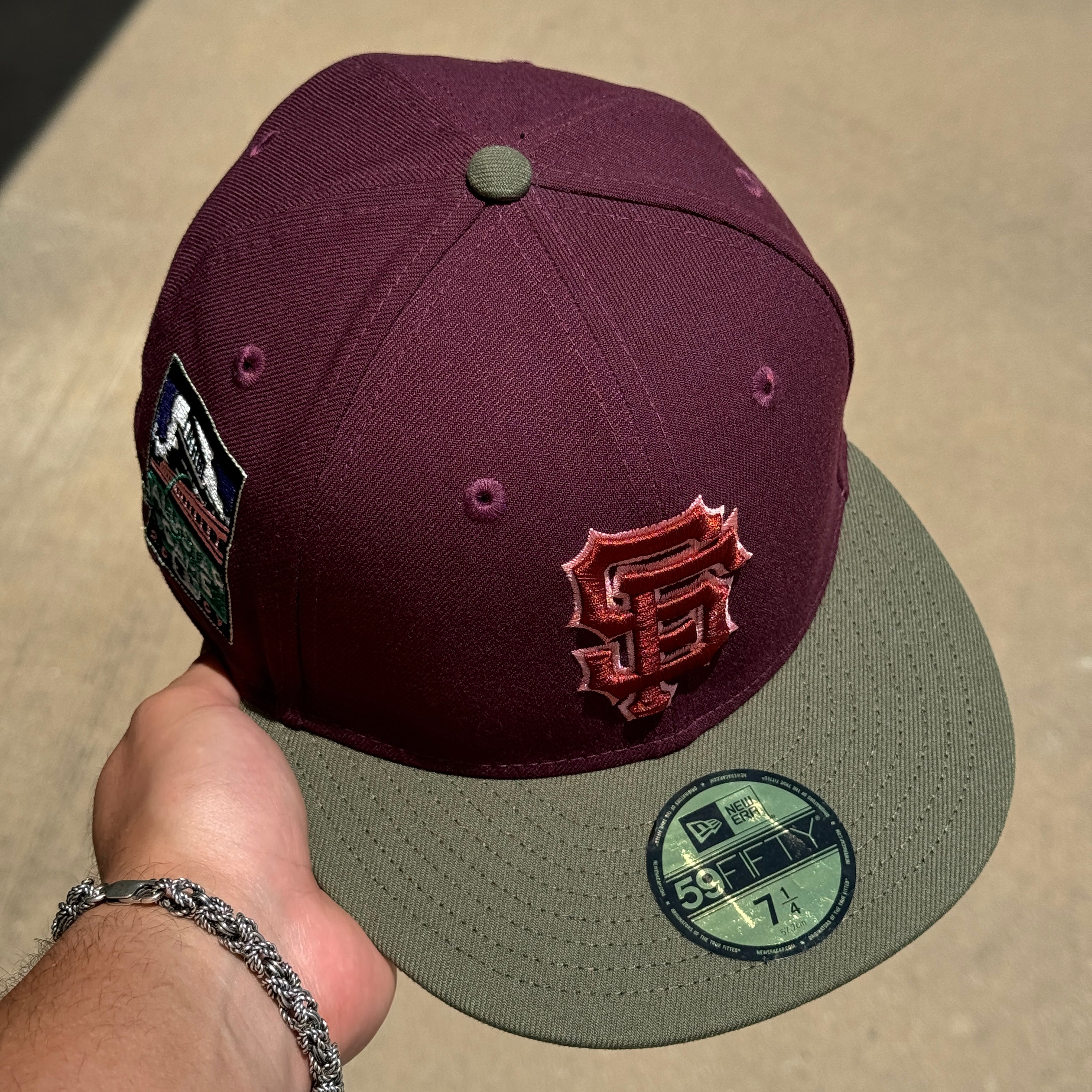 Maroon San Francisco Giants 2007 All Star Game 59fifty New Era Fitted Hat Cap