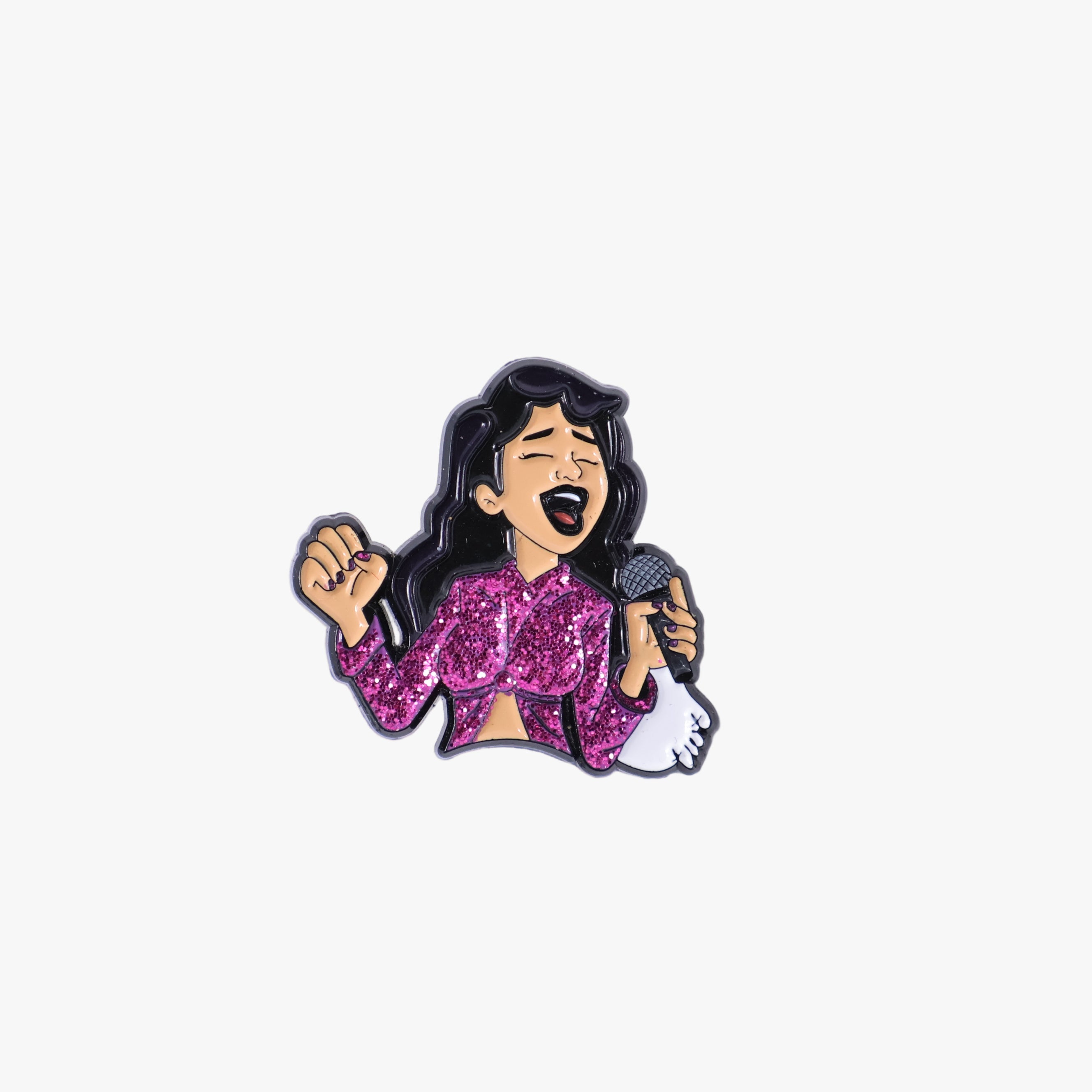Purple Selena Graphic Pin