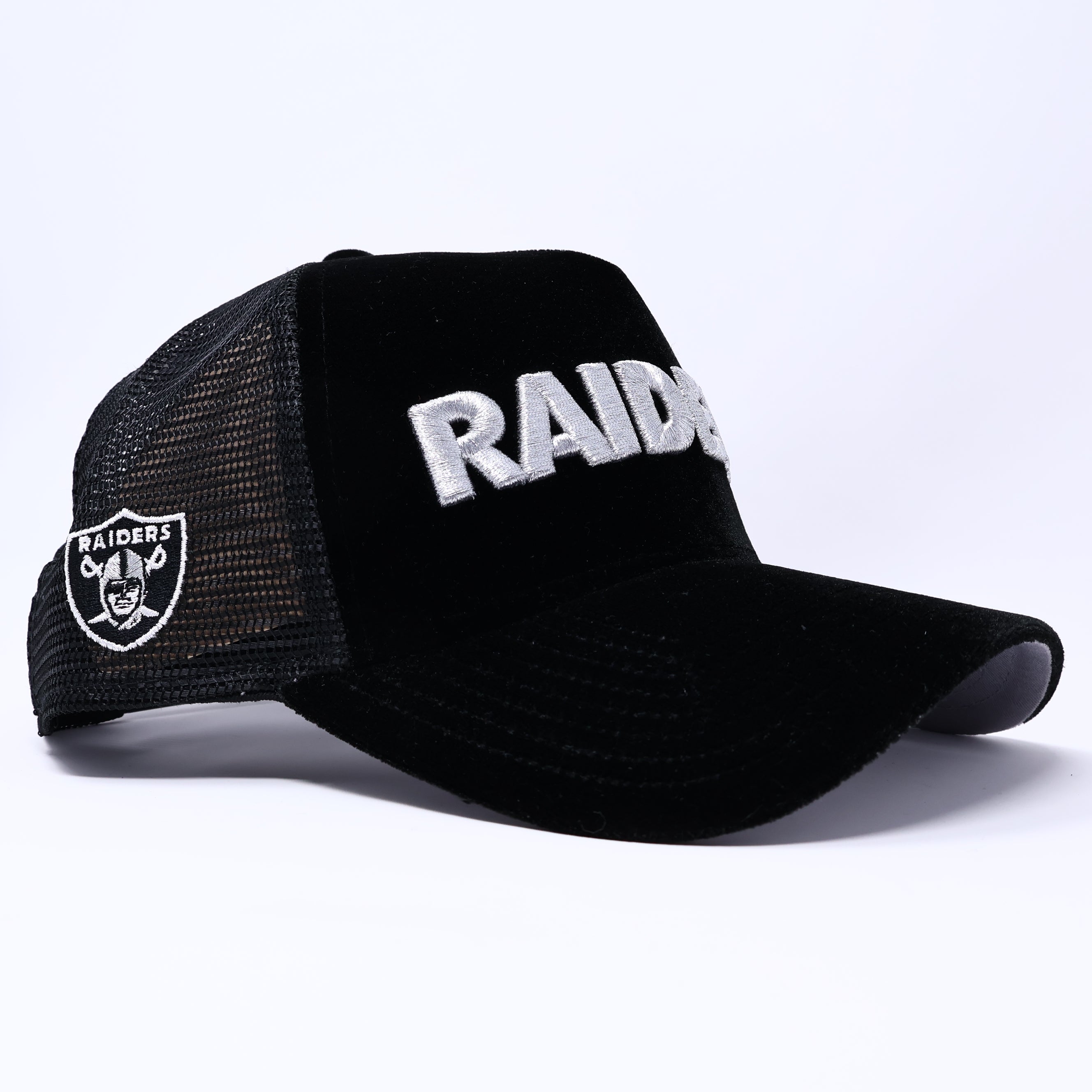 NEW Black Velour Las Vegas Raiders NFL 9Forty New Era Adjustable Snapback Hat