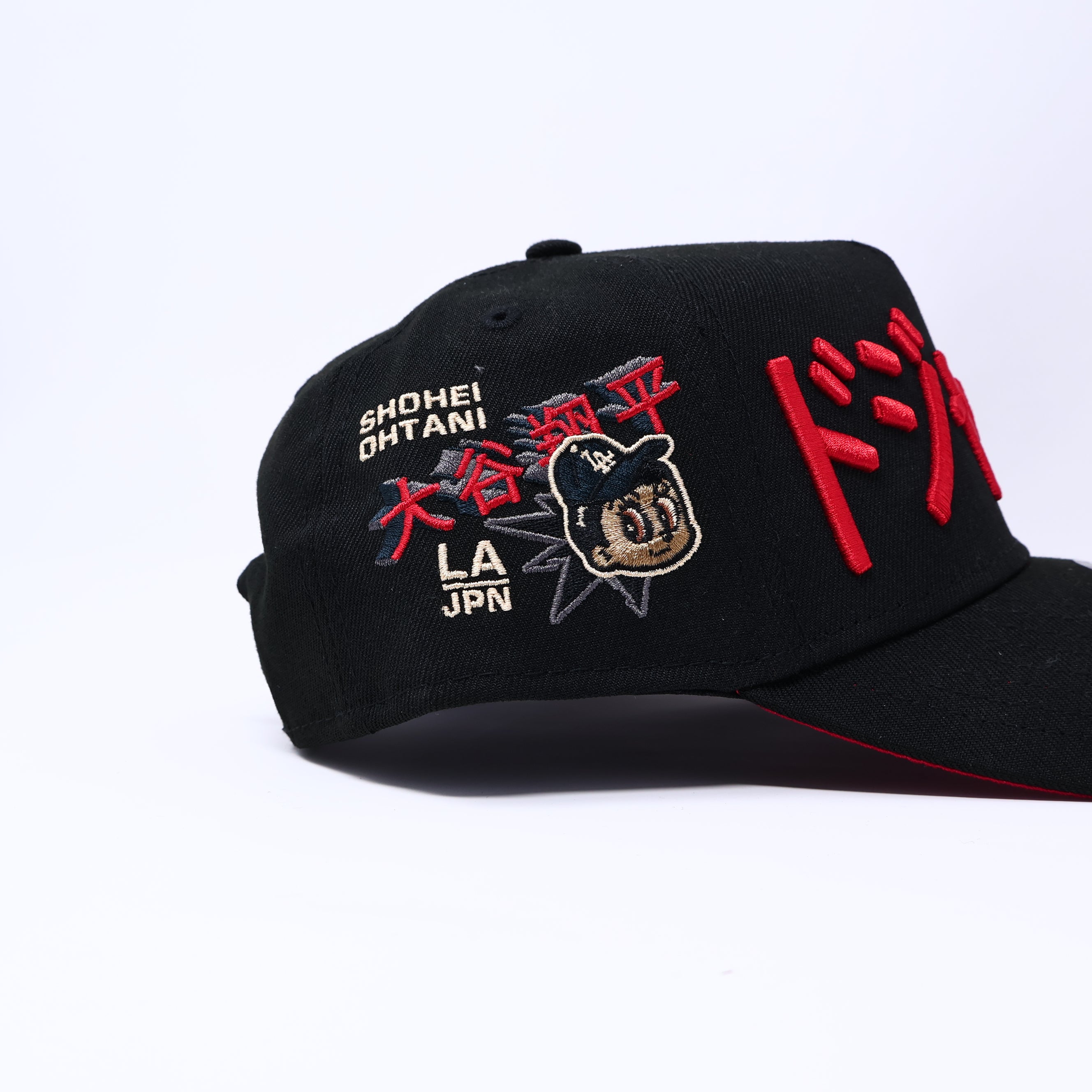 NWT Black Los Angeles Dodgers Kanji Shohei Ohtani 9Forty New Era Adjustable Snapback Hat