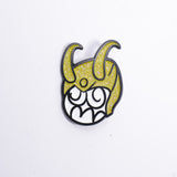 Doodle Face Various Graphic Pin