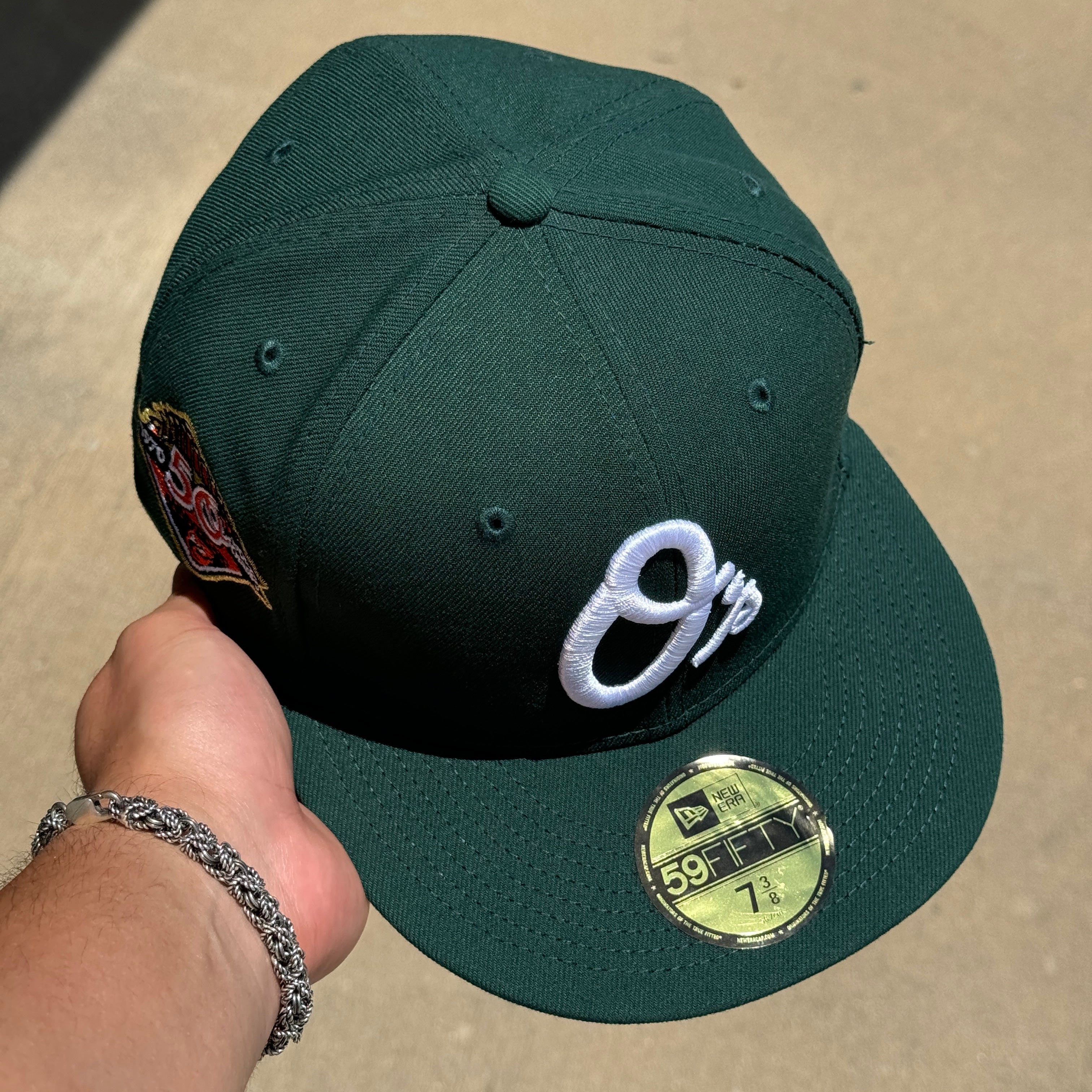 Green Baltimore Orioles 50th Anniversary World Champs 59fifty New Era Fitted Hat Cap