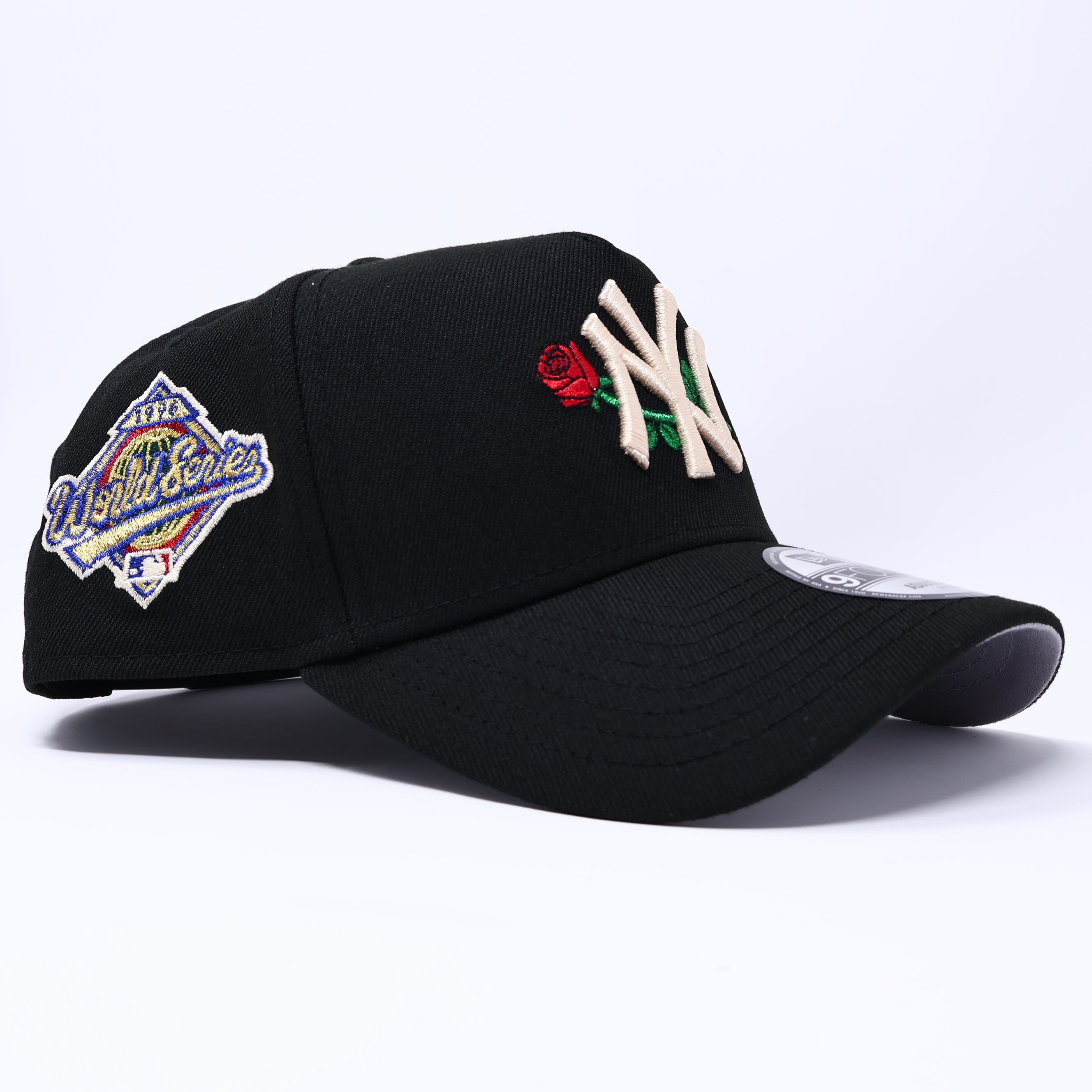 NWT Black New York Yankees World Series 9Forty New Era Adjustable A-frame Hat