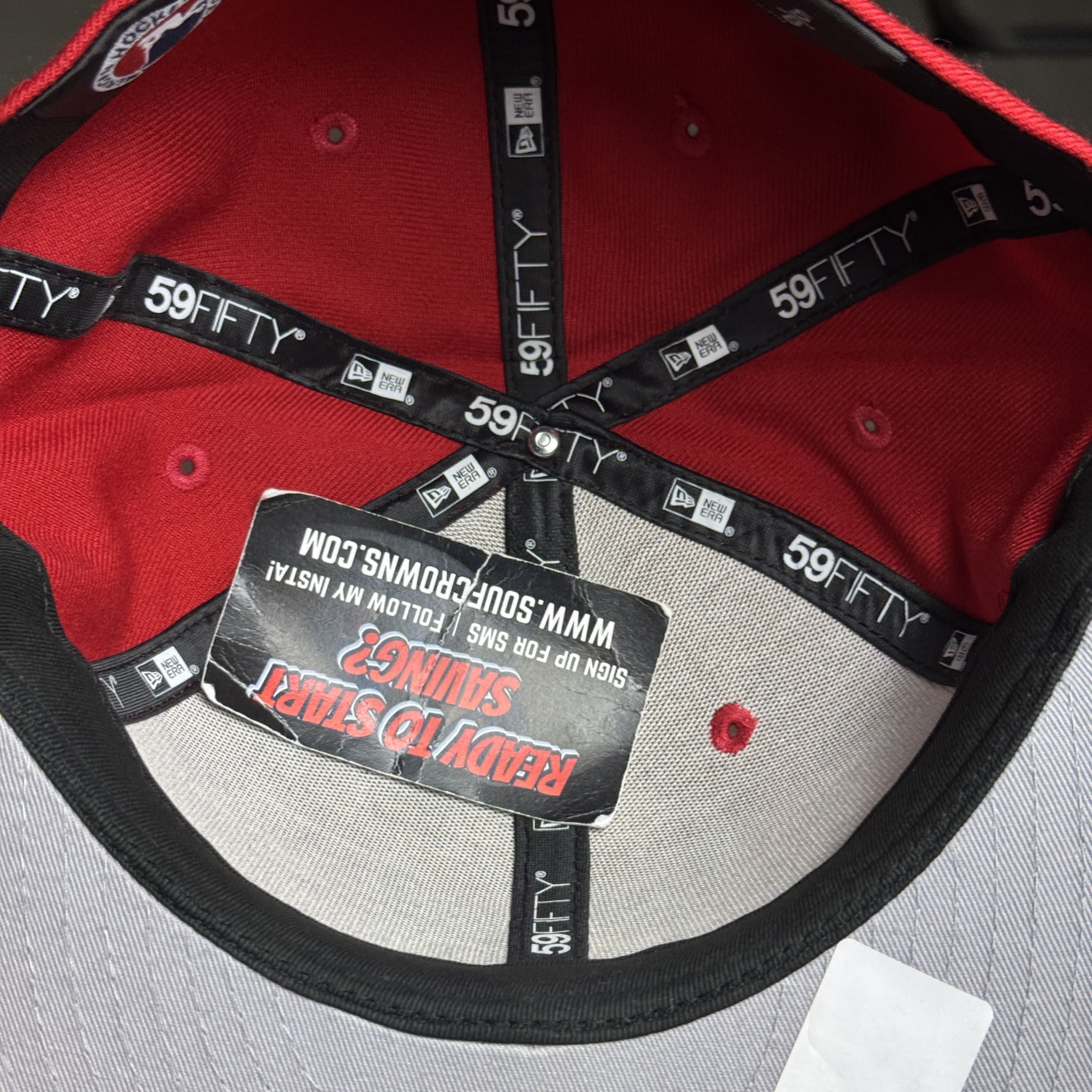 NWT 5/8 Red San Antonio Rampage AHL Bull 59fifty New Era Fitted Hat Cap