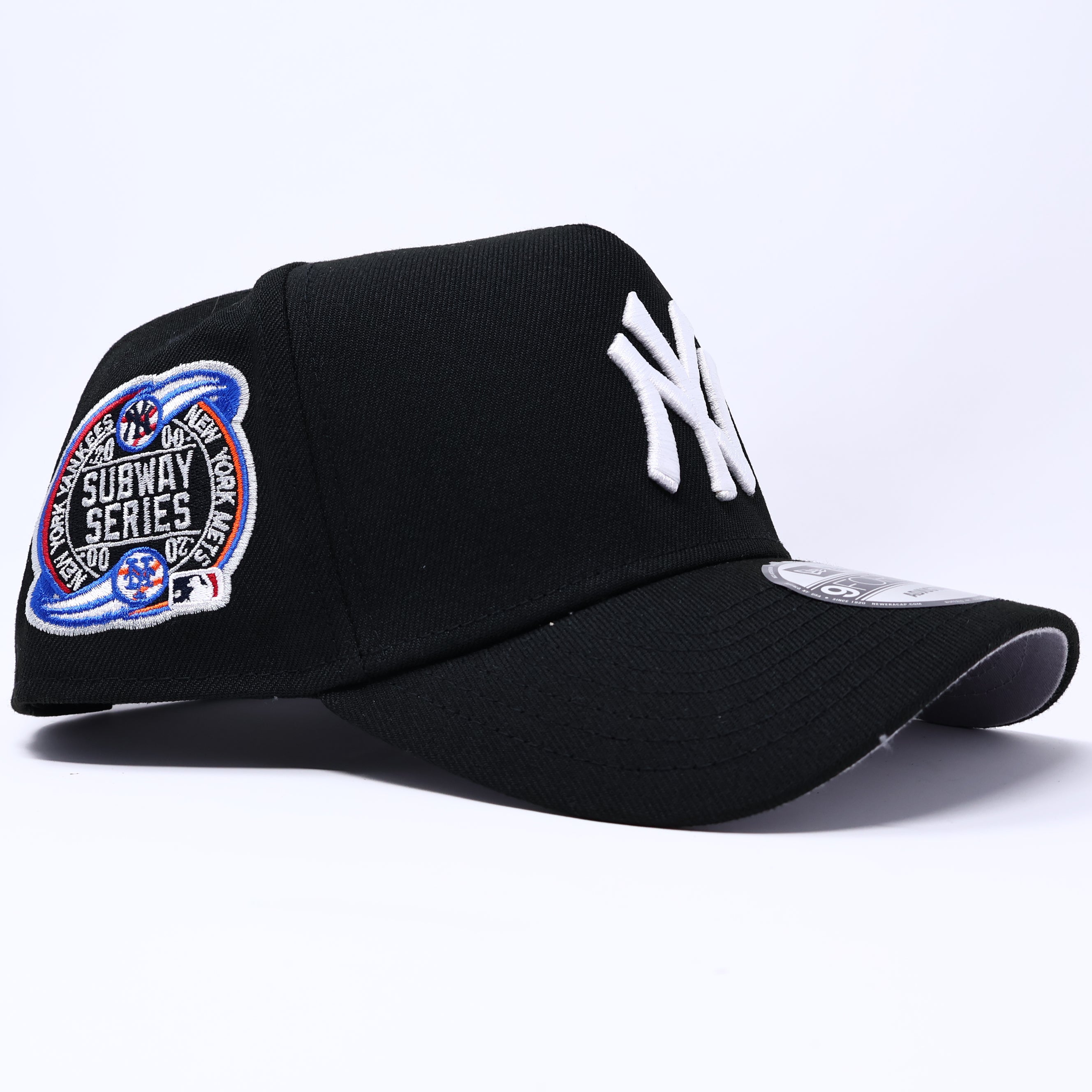Black New York Yankees Subway Series Adjustable 9Forty A-Frame New Era Cap Hat Dad