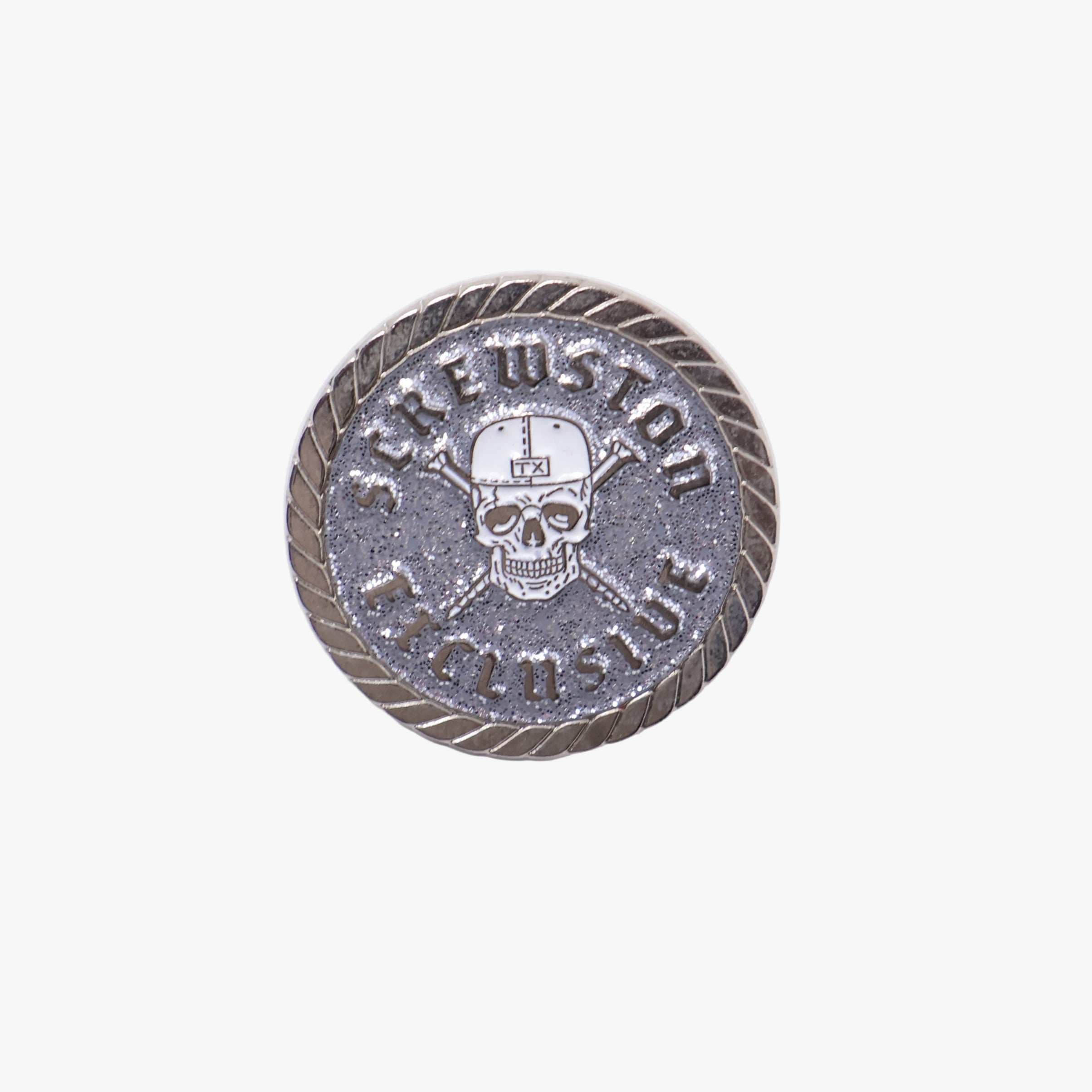 TXFitteds Supremo Silver Plating / Silver Coin Pin