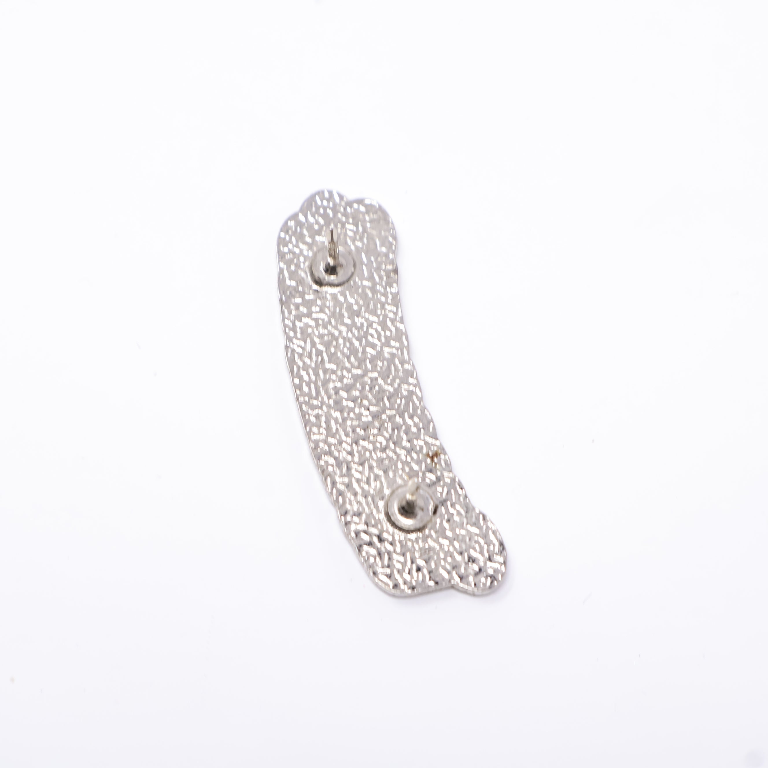 SCREWSTON Silver plating & rhinestones Script Pin