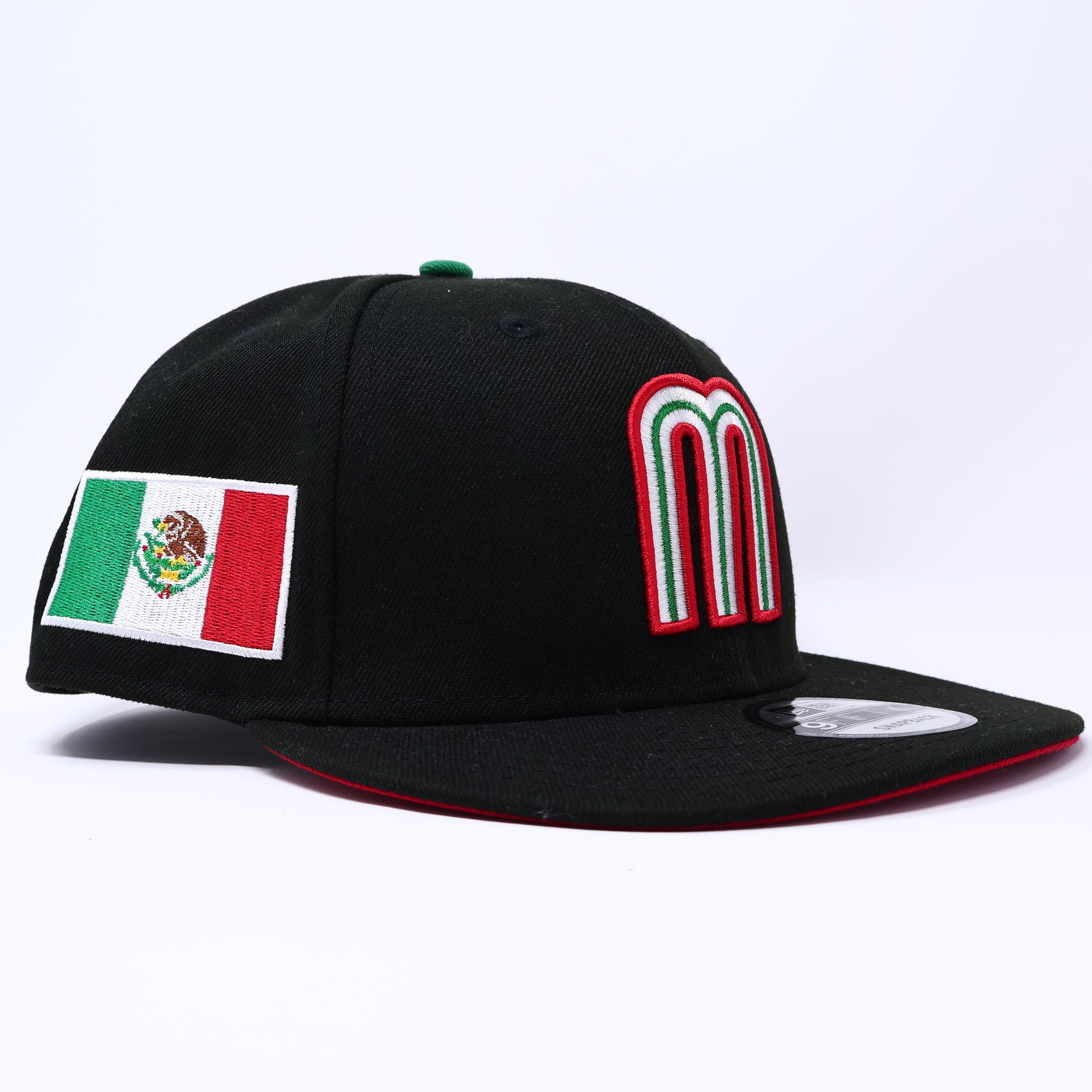 NWT Black Mexico WBC Mexican Flag 9Fifty New Era Snapback Adjustable Hat