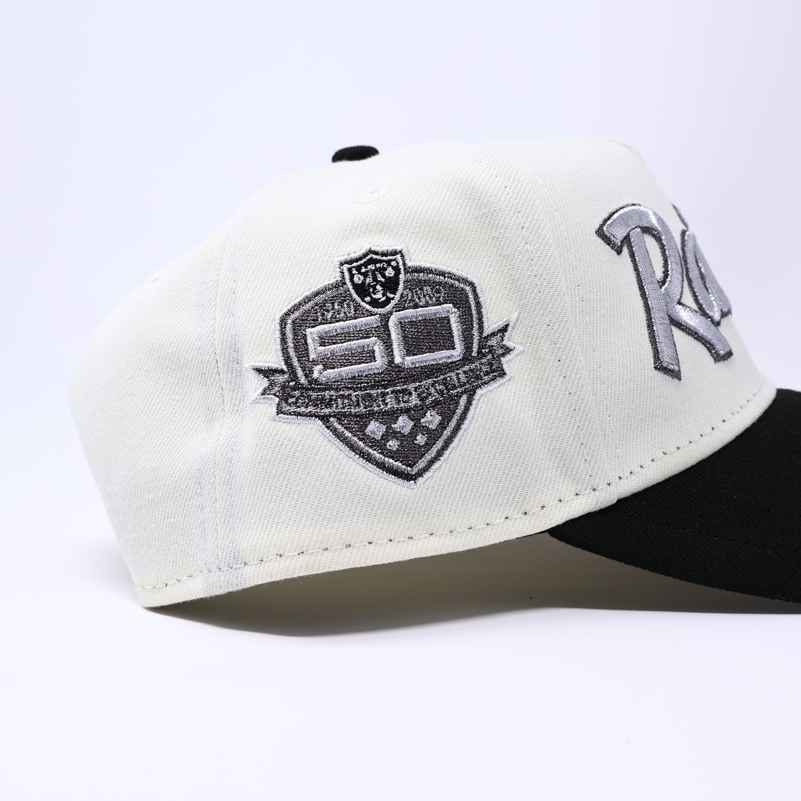 NWT Chrome Las Vegas Raiders 50th Anniversary NFL 9Forty New Era Adjustable Hat