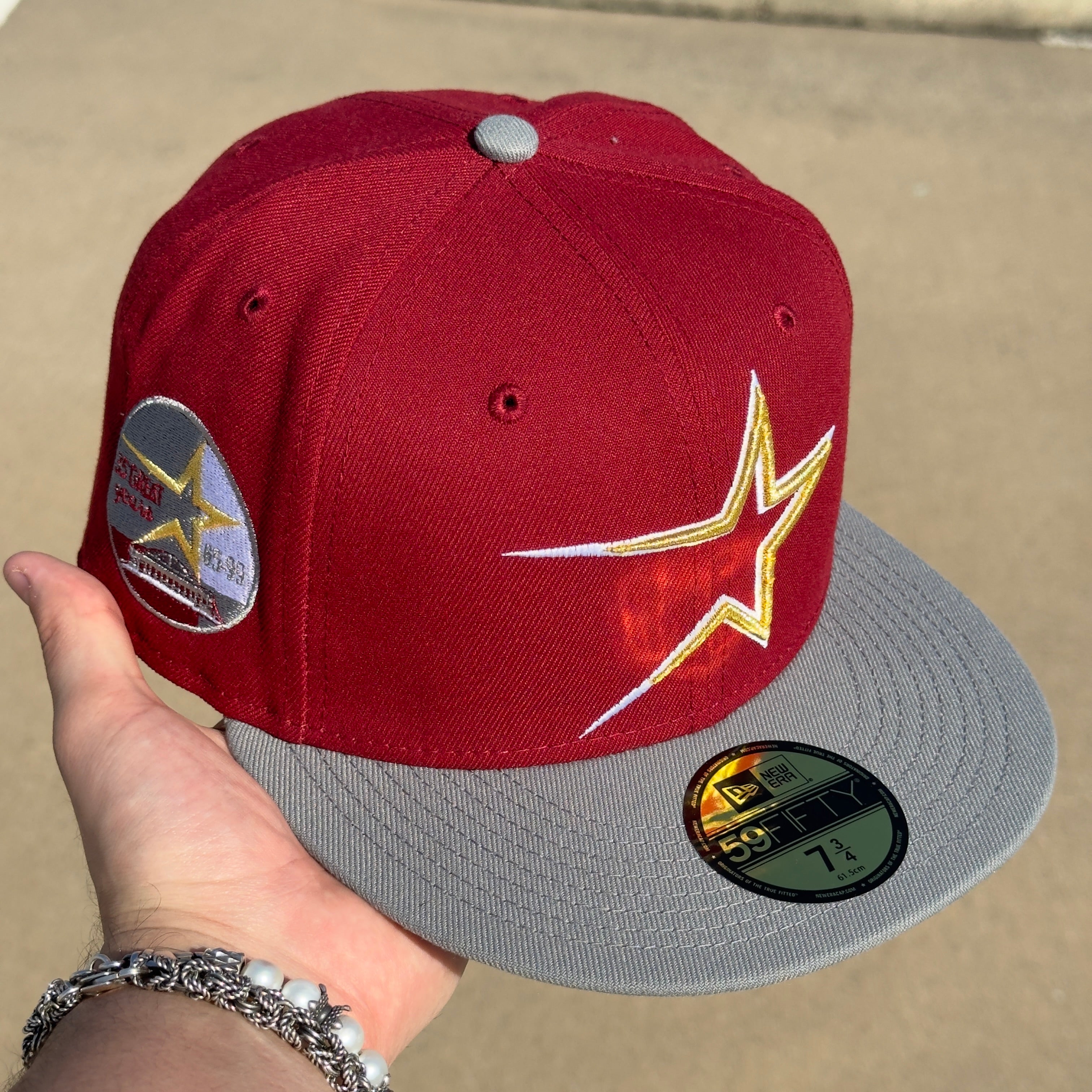 7 3/4 Red Houston Astros 35 Great Years 59fifty New Era Fitted Cap Hat