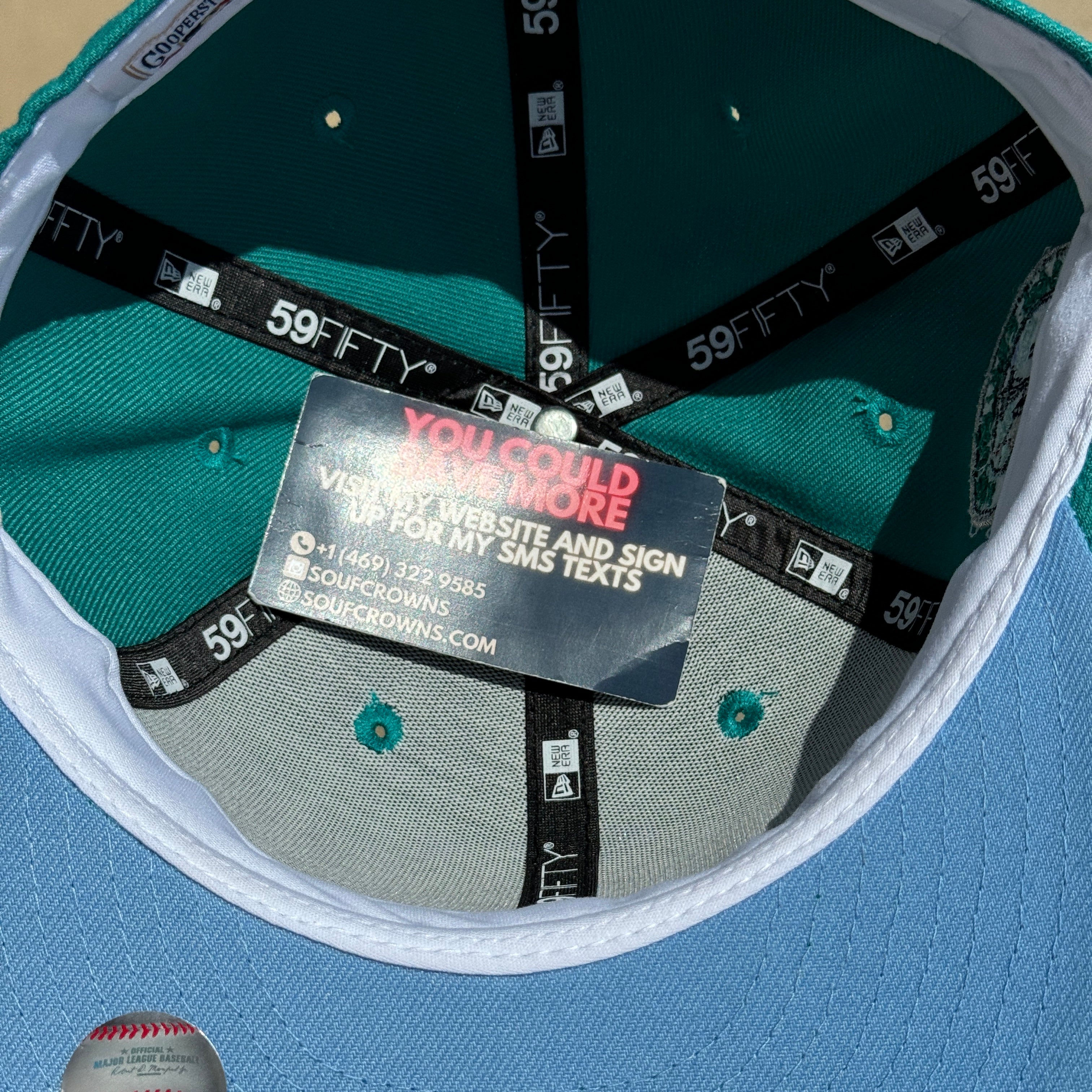 Teal Seattle Mariners 30th Anniversary 59fifty New Era Fitted Hat Cap