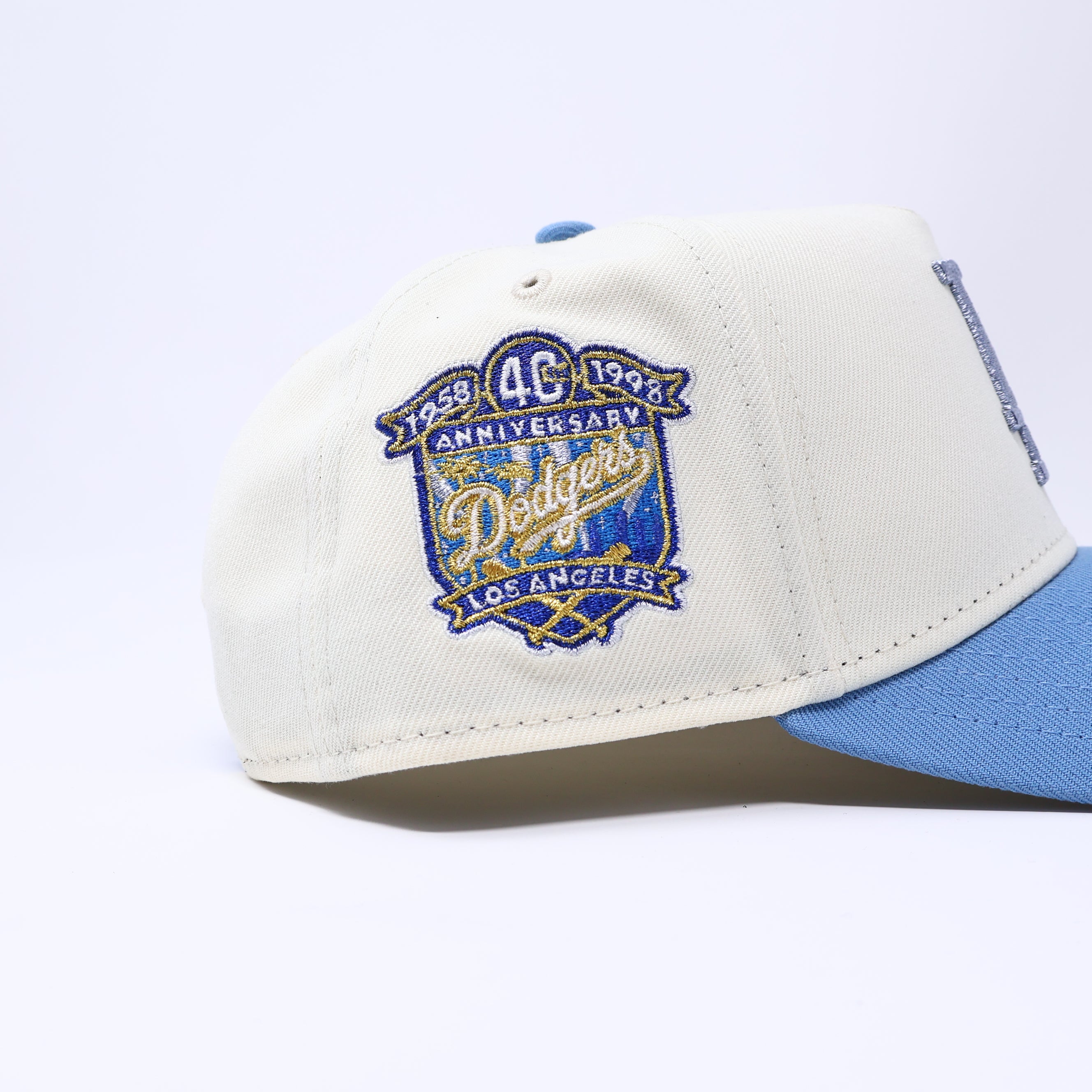 NWT Chrome Los Angeles Dodgers 40th Anniversary 9Forty New Era Adjustable Hat