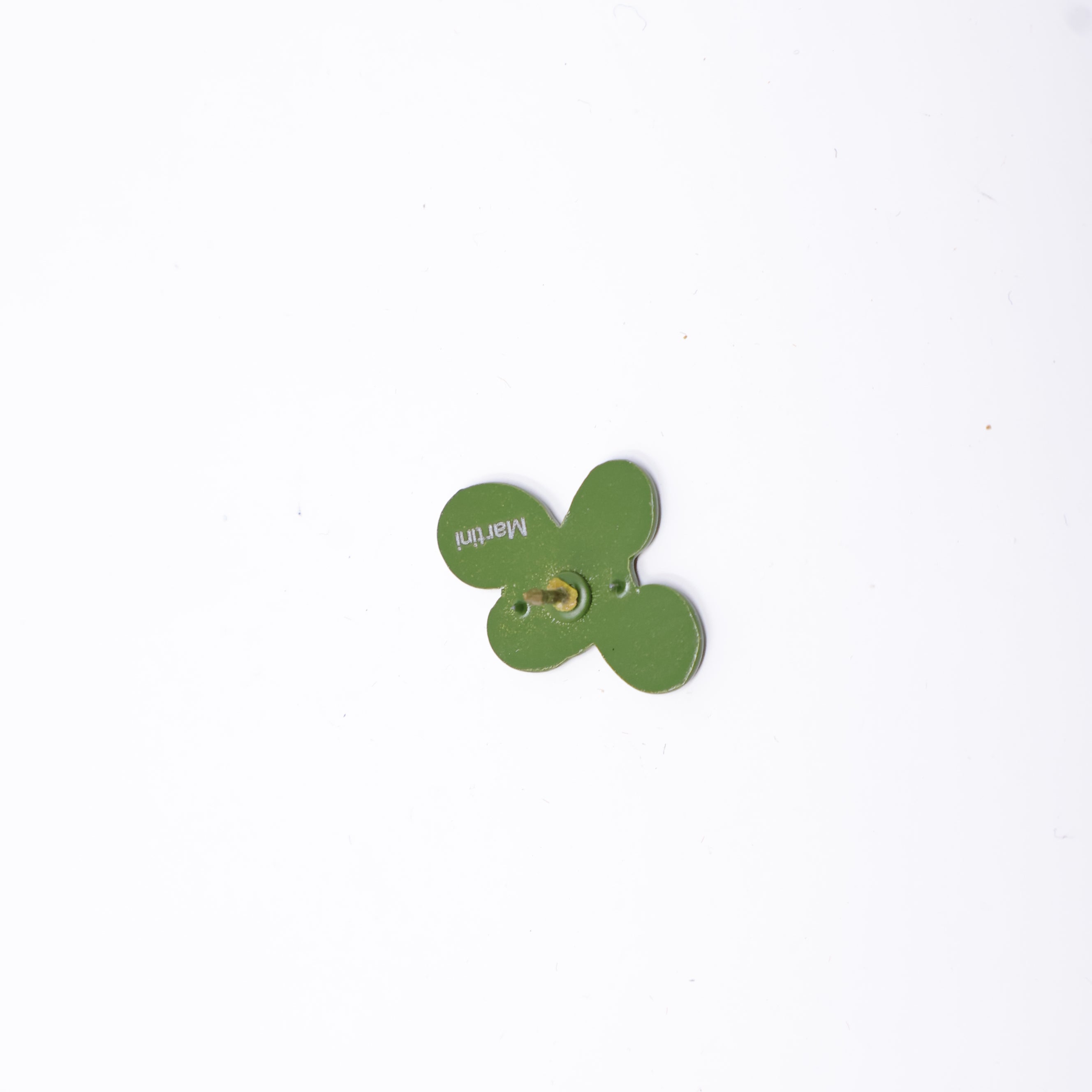 Green Pink Letter N Graphic Pin
