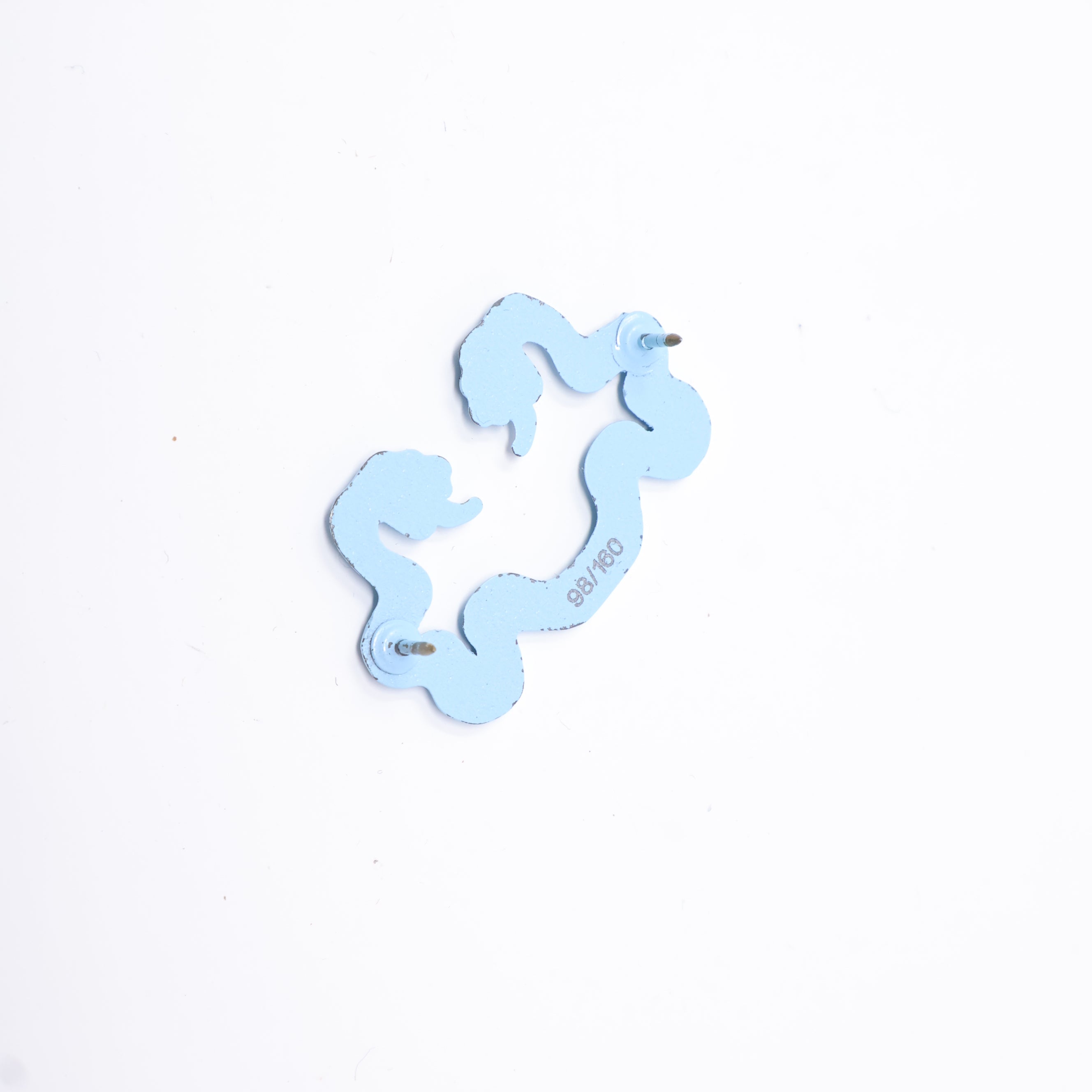 Sky Blue Smoke Snake MLB Logo Pin