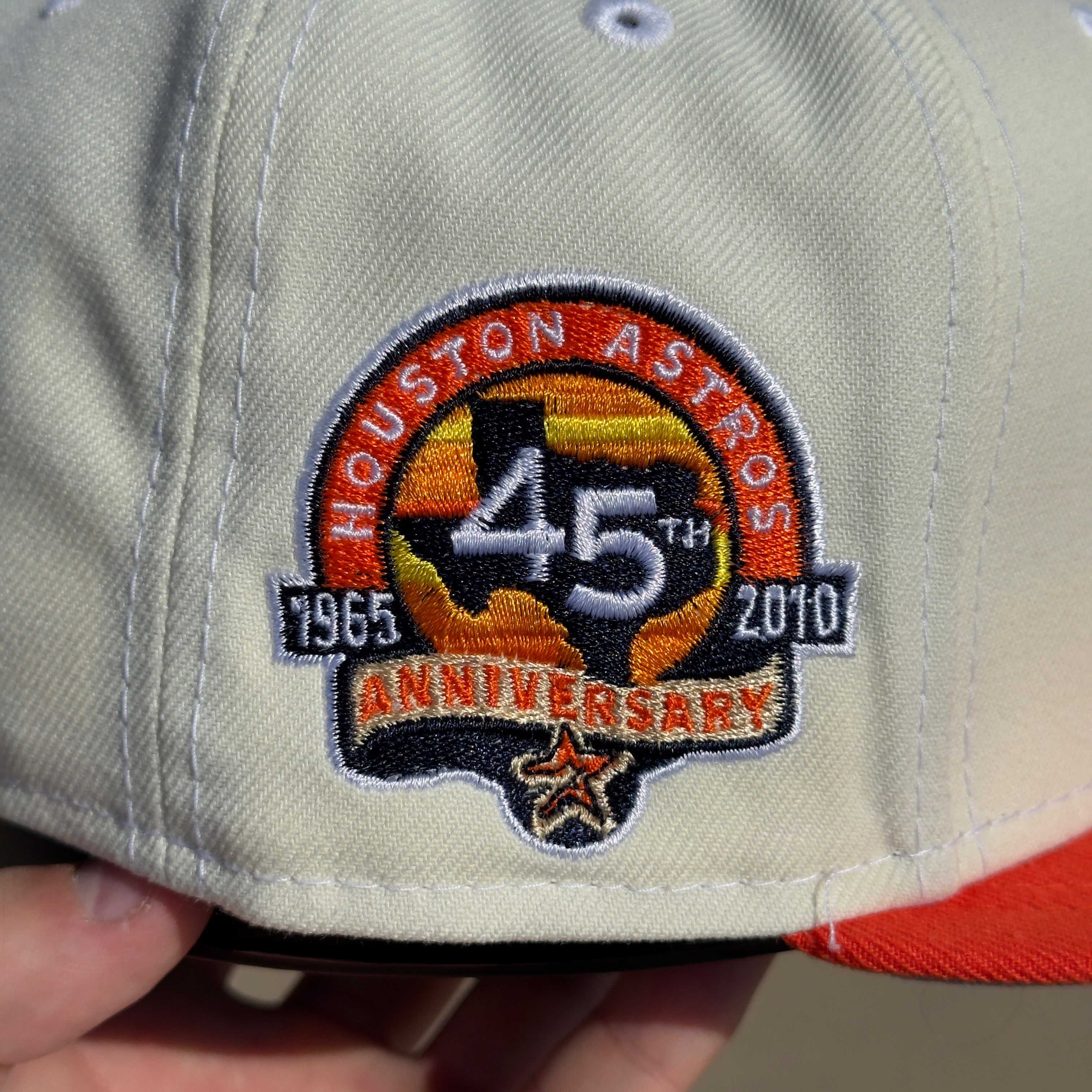 Chrome Houston Astros 45th Anniversary 59fifty New Era Fitted Cap Hat Sun