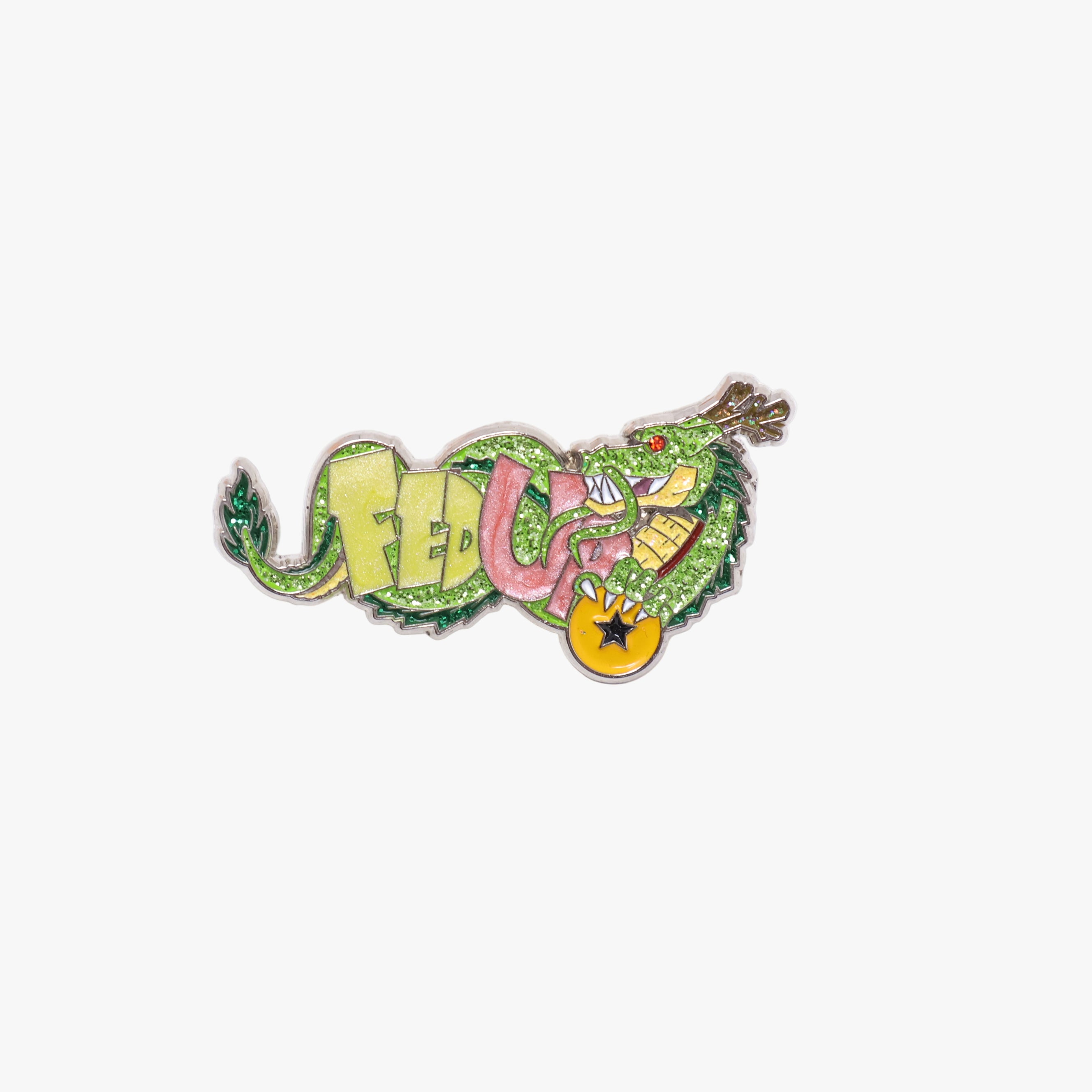Cappaveil DBZ FedUp Graphic Pin (Multiple Colors)