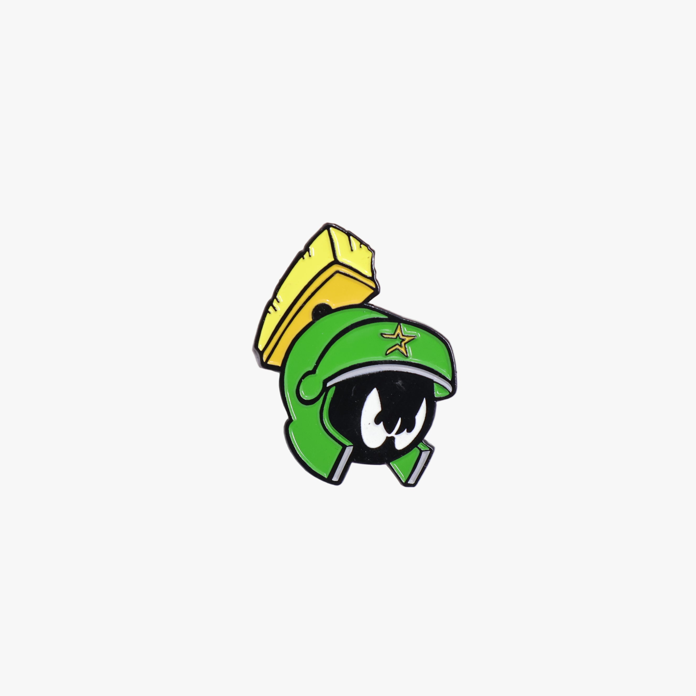 Marvin the Martian Classic Face Astros Graphic Pin
