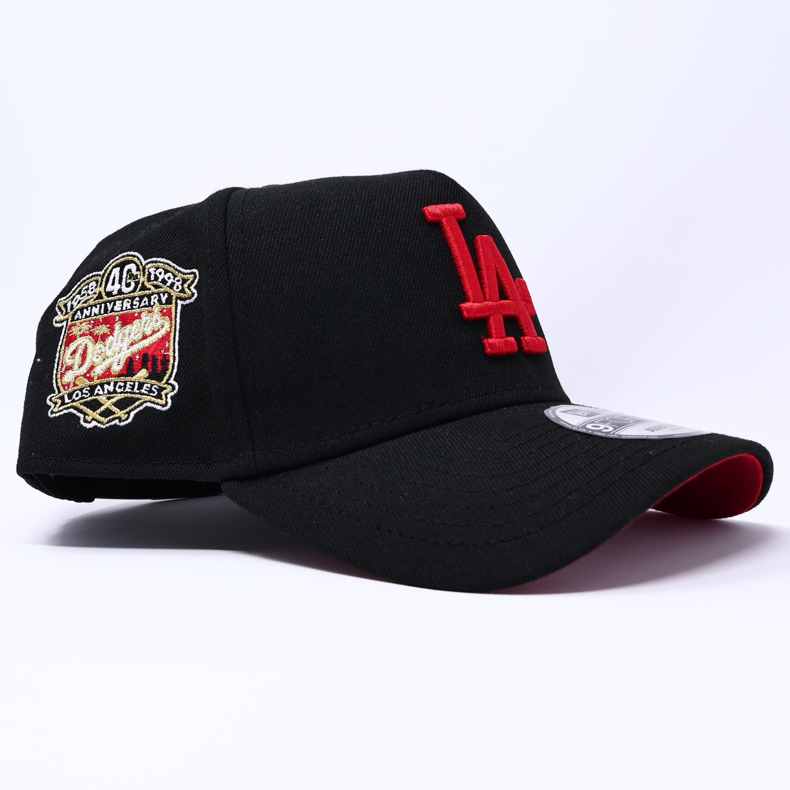 NEW Black Los Angeles Dodgers 40th Anniversary 9Forty New Era Adjustable Snapback Hat