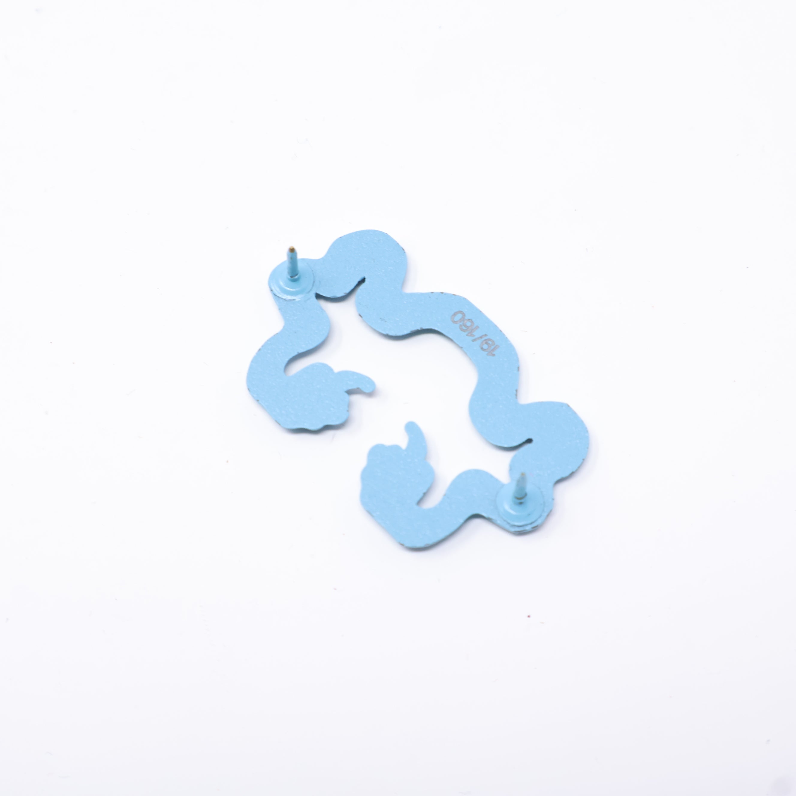 Sky Blue Snake MLB Logo Pin